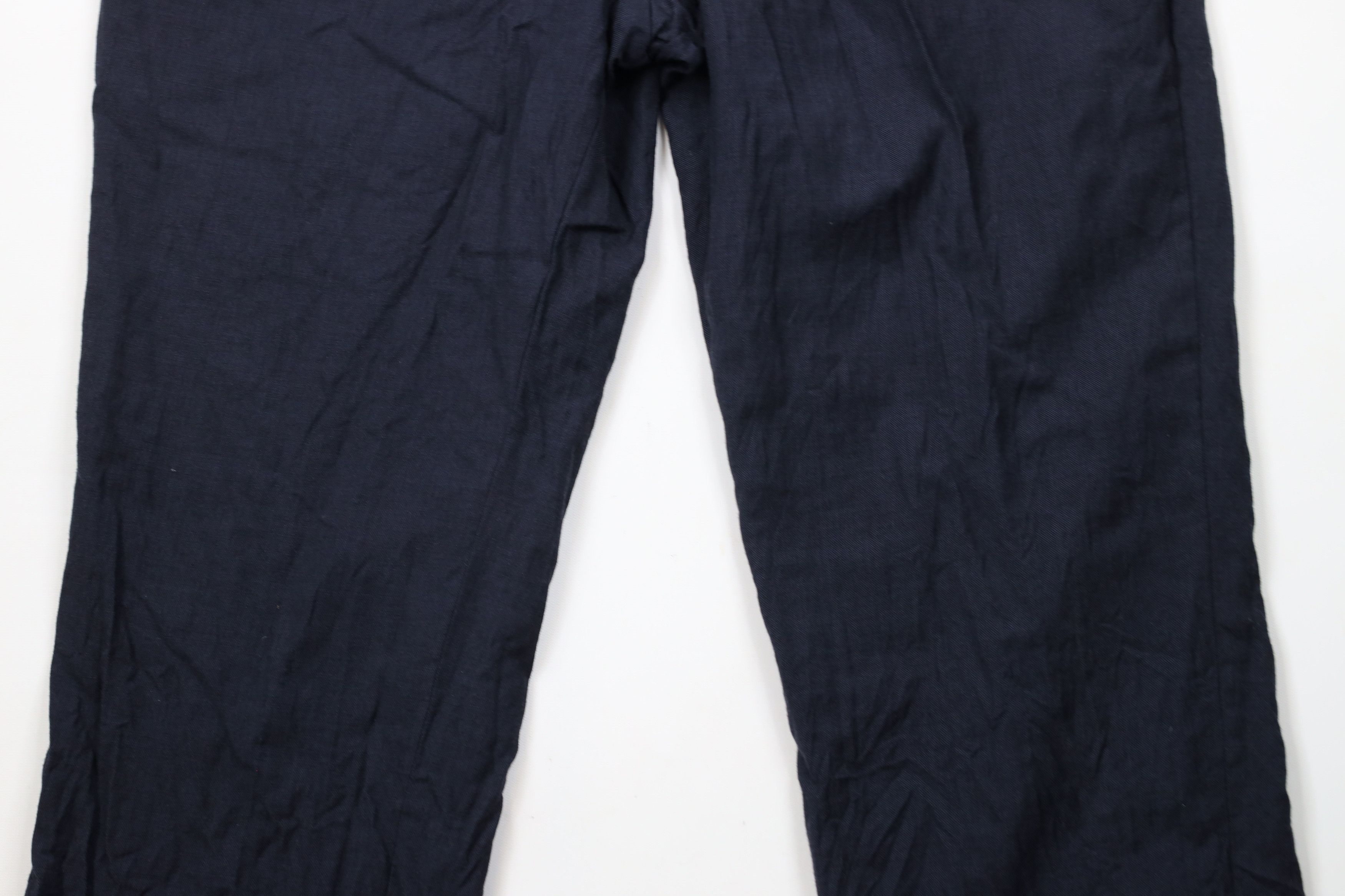Vintage Vintage 90s Streetwear Pleated Wide Leg Chino Pants Blue Size US 34 / EU 50 - 3 Thumbnail
