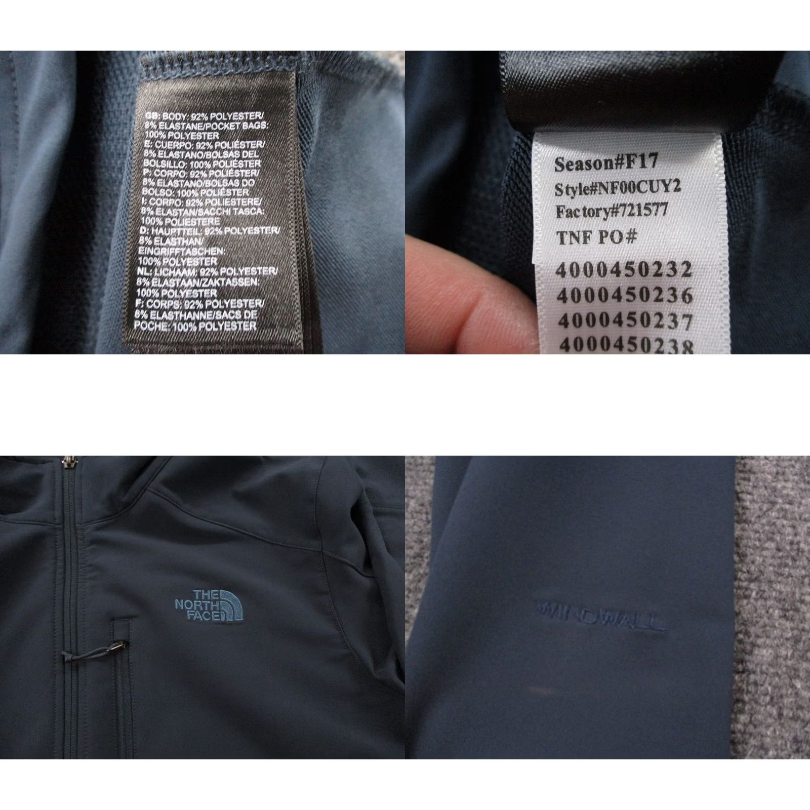 The North Face The North Face Jacket Mens L Blue Windwall Softshell Outdoors Hiking Camping Size US L / EU 52-54 / 3 - 8 Thumbnail