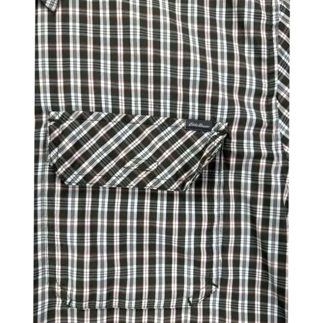 Eddie Bauer Eddie Bauer Travex Shirt Mens L Short Sleeve Plaid Button-Up Pocket Black Size US L / EU 52-54 / 3 - 7 Thumbnail