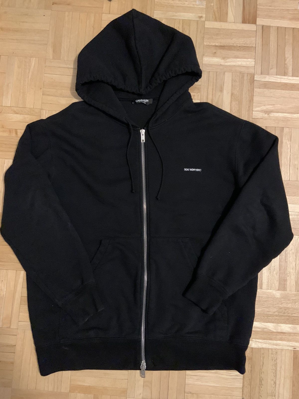 image of Calvin Klein 205W39Nyc x Raf Simons Calvin Klein By Raf Simons 205W39Nyc Zip Up in Black (Size Larg