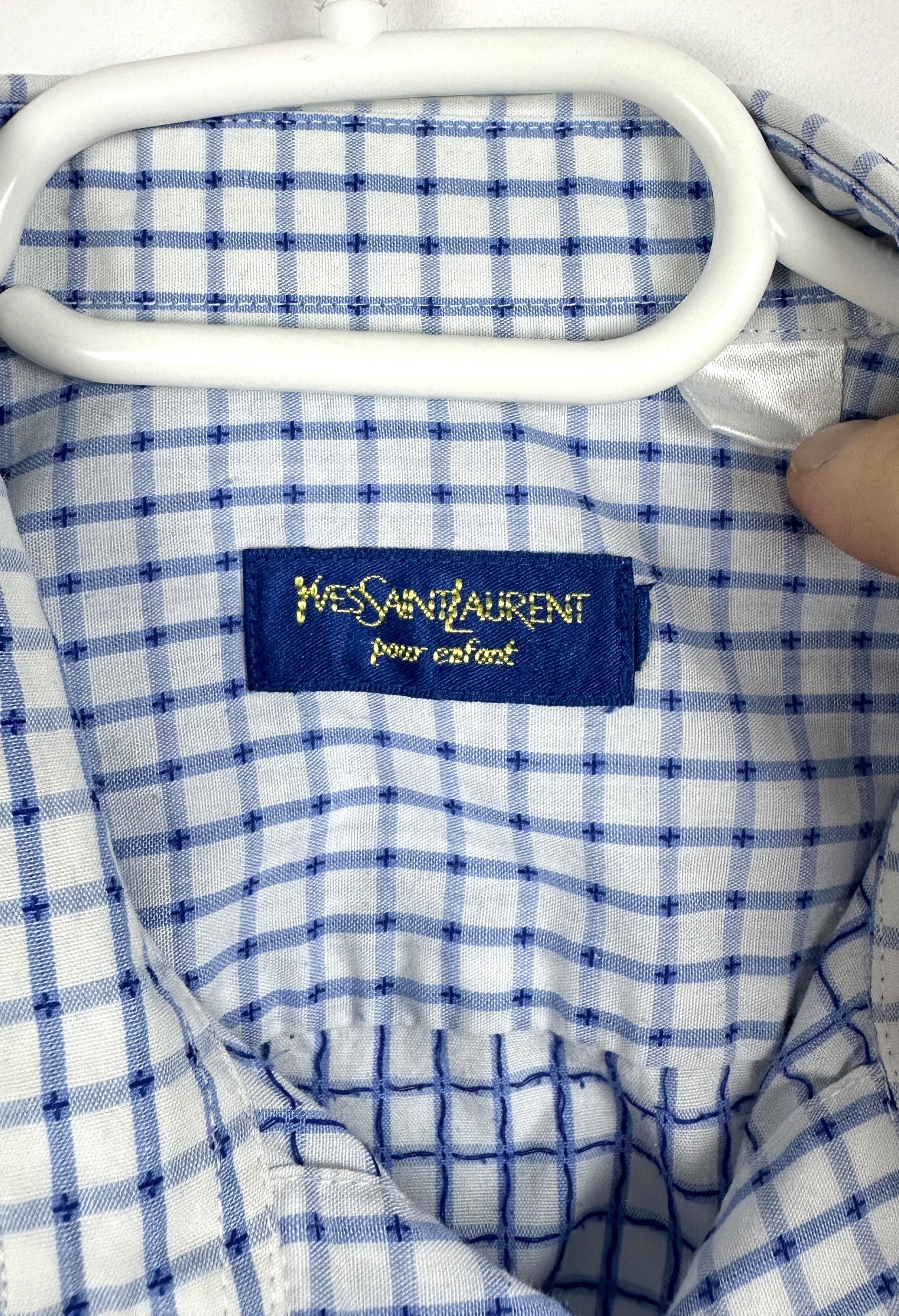 Yves Saint Laurent Yves Saint Laurent men's short-sleeved checked shirt S Size US S / EU 44-46 / 1 - 4 Thumbnail