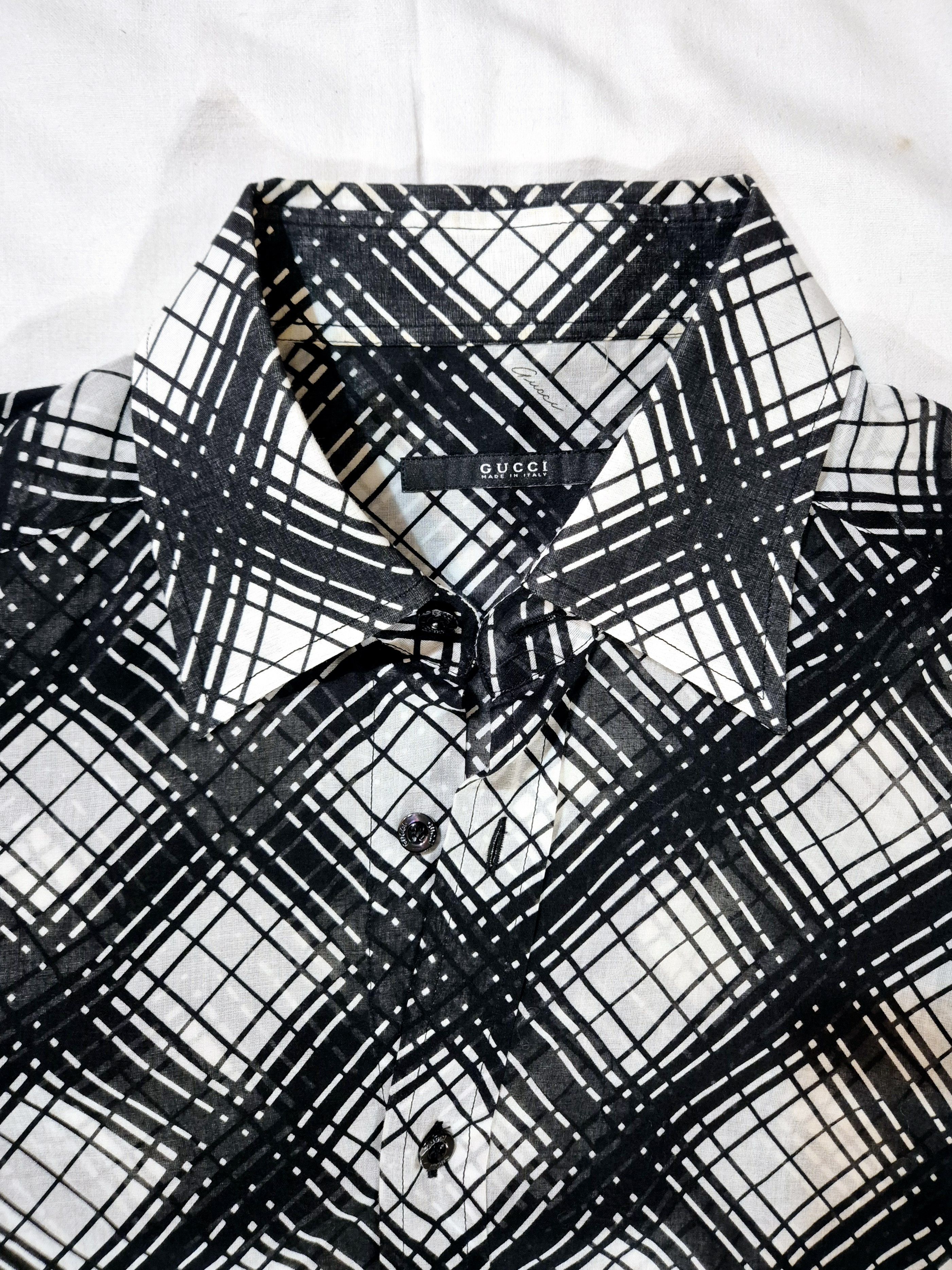 Gucci Shirt black and white * Gucci * Size US L / EU 52-54 / 3 - 3 Thumbnail