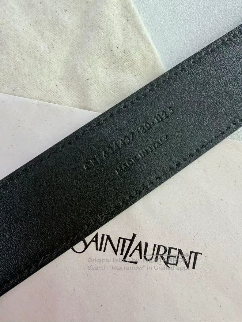 Saint Laurent Paris Saint Laurent Paris Classic Logo Distressed Letter Logo Sq Size ONE SIZE - 6 Thumbnail