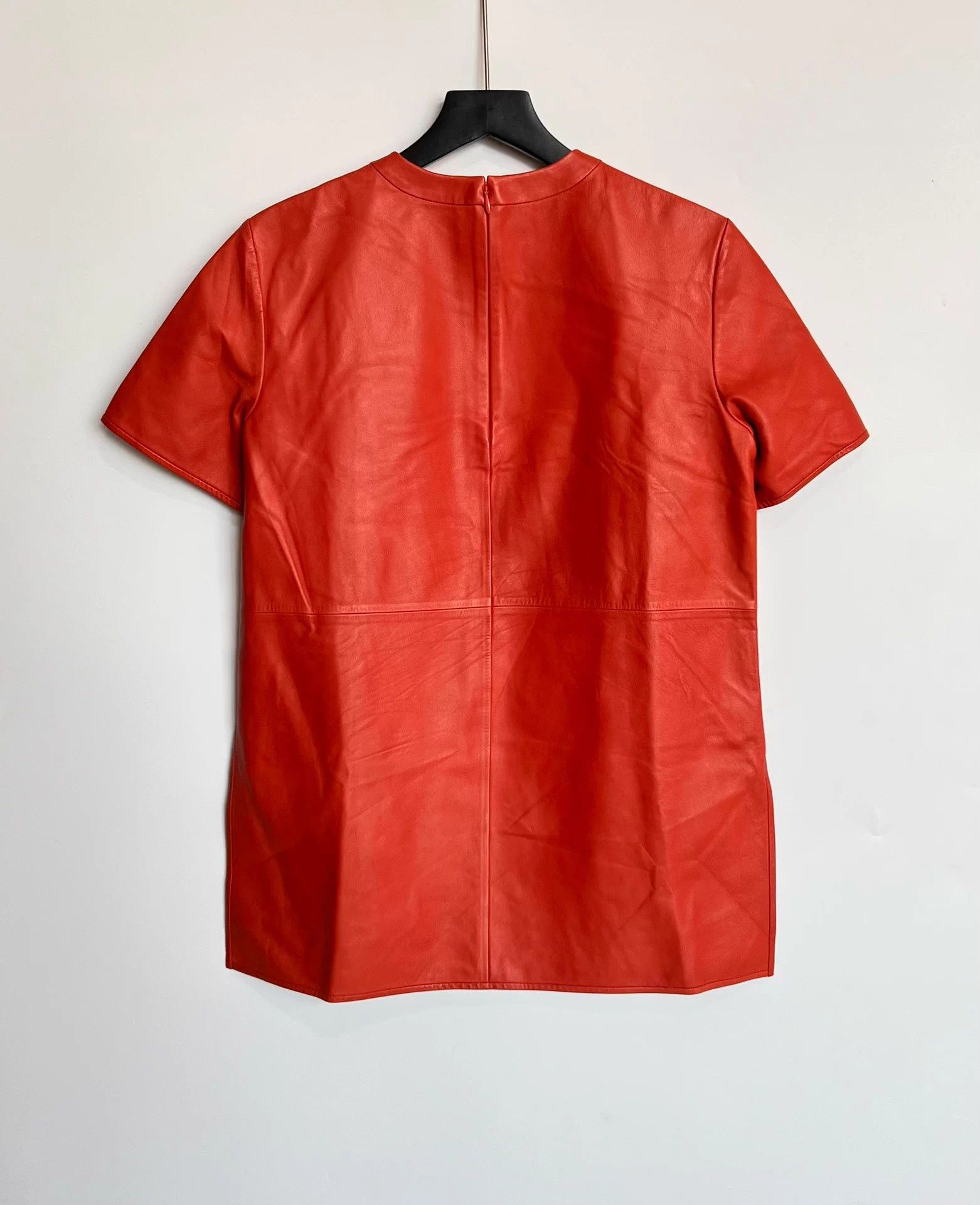 Givenchy Givenchy Orange Lambskin Short Sleeve T-Shirt - Size 38 Size S / US 4 / IT 40 - 2 Thumbnail