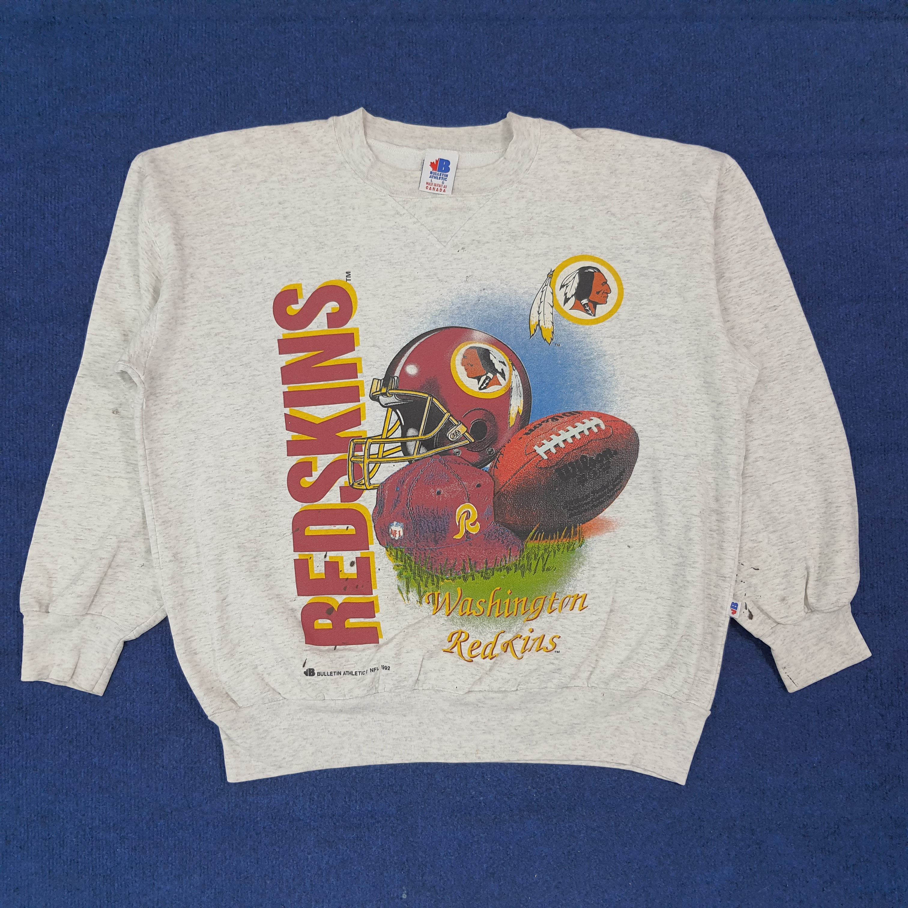 Vintage Vintage Washington Redskin NFL Sweatshirt C273N11 Size US L / EU 52-54 / 3 - 1 Thumbnail