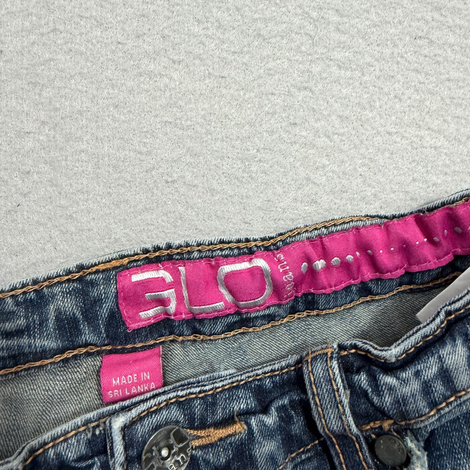 Vintage Vintage Glo Low Rise Flare Leg Jeans Juniors Size 1 (26x30) Size 26" / US 2 / IT 38 - 5 Thumbnail