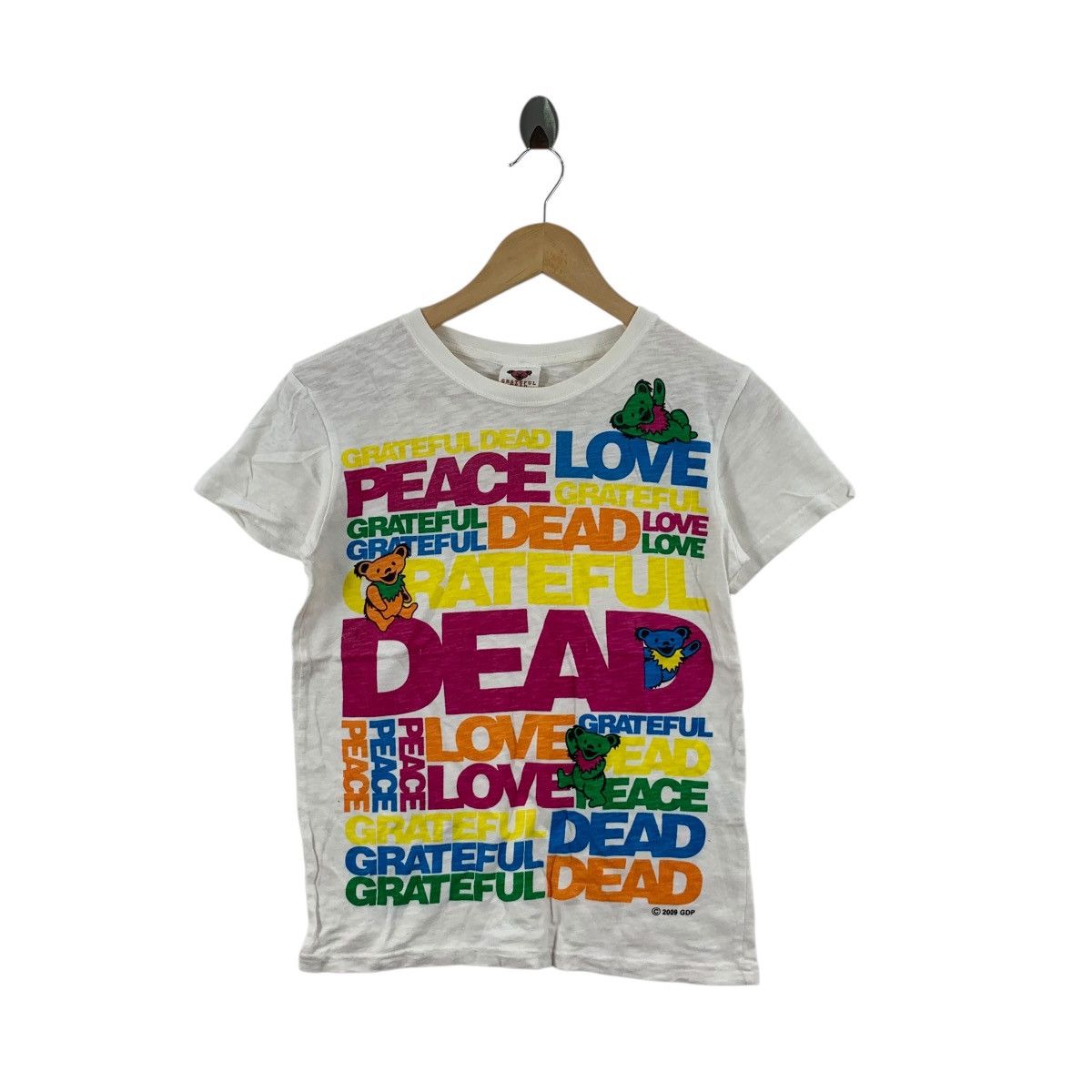 Band Tees GRATEFUL DEAD BAND 2009 Love Peace Tour Tee Shirt Top Size M / US 6-8 / IT 42-44 - 3 Thumbnail