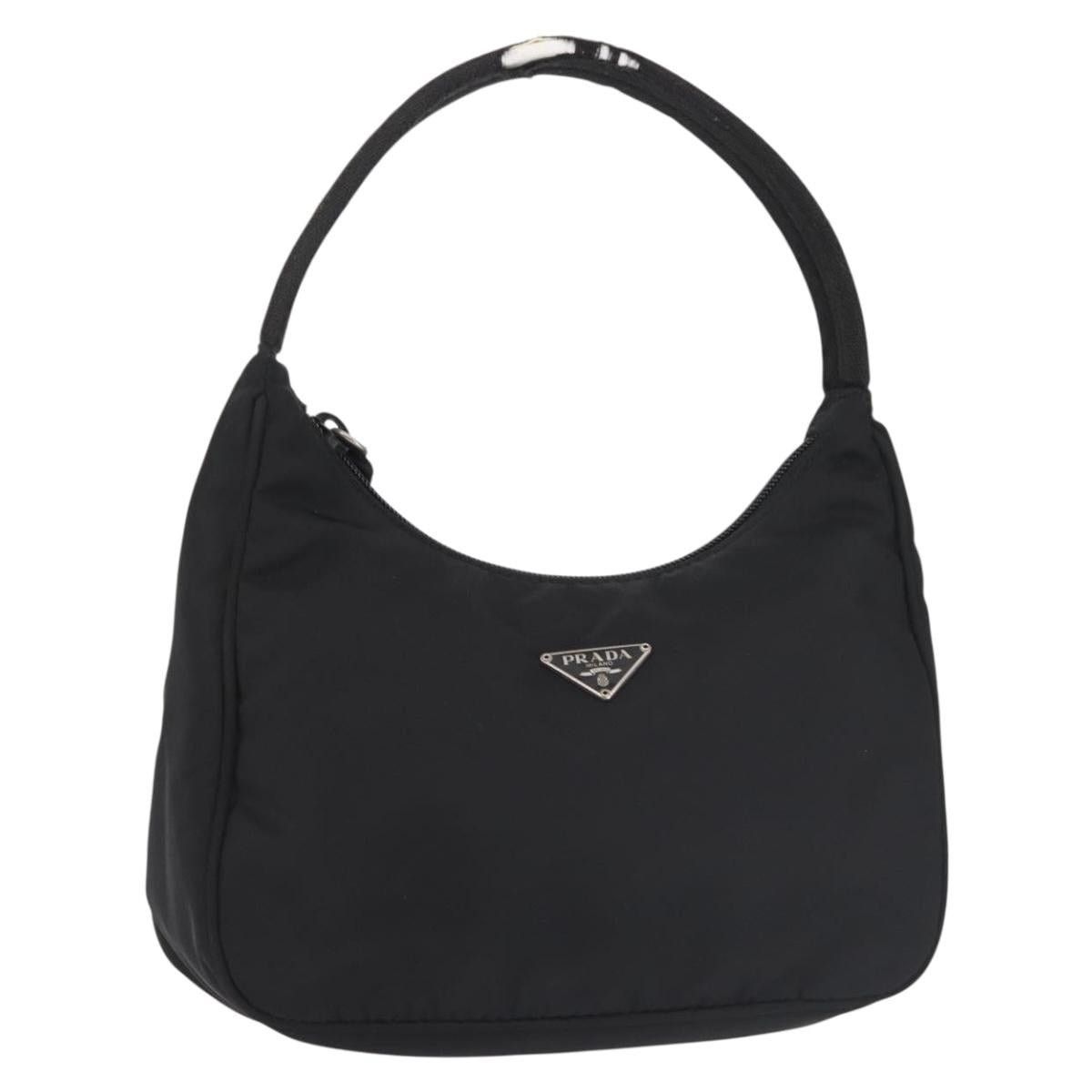 Prada PRADA Hand Bag Nylon Black Silver Size ONE SIZE - 1 Thumbnail
