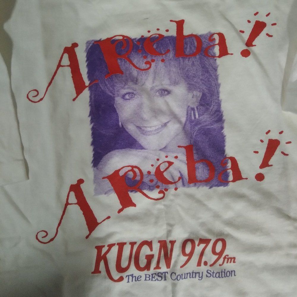 Band Tees Vintage Reba McIntire KUGN Country Music Radio T-Shirt Size US L / EU 52-54 / 3 - 1 Thumbnail
