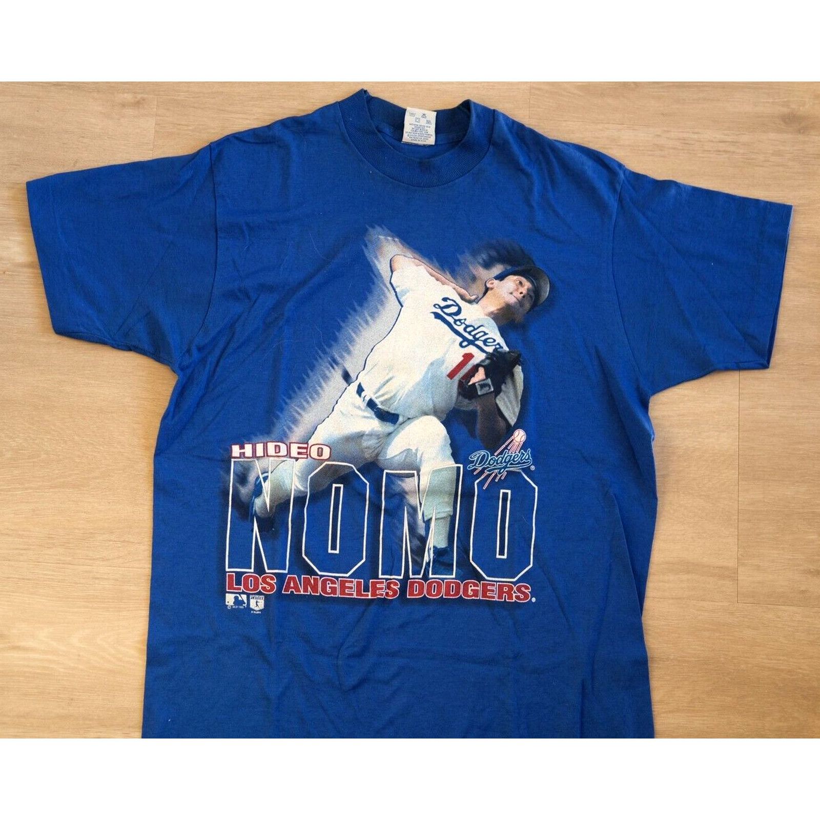 Salem Sportswear Vintage 90s Salem Sportswear Hideo Nomo Dodgers Tee Large Size US L / EU 52-54 / 3 - 2 Thumbnail