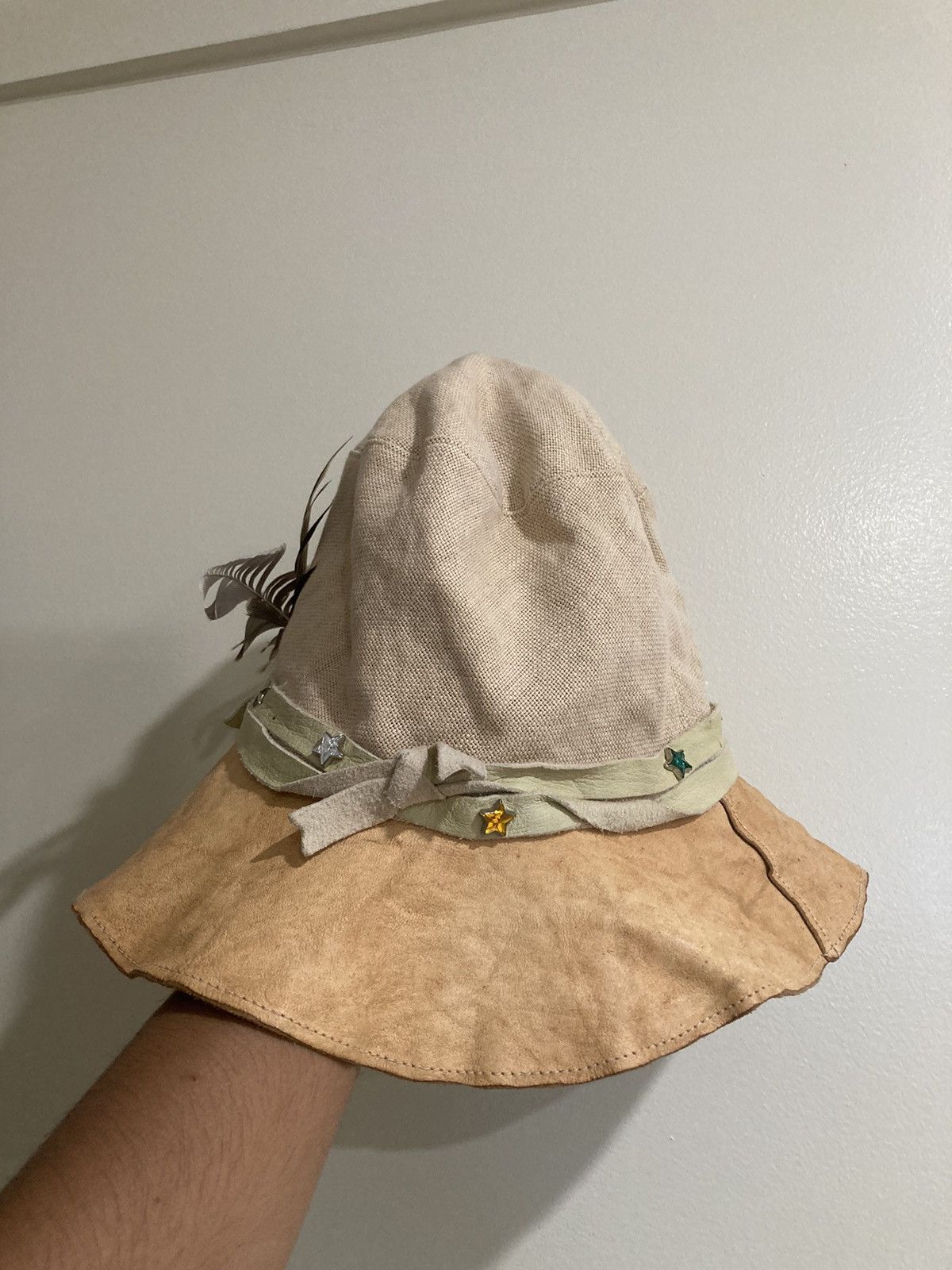 Takahiromiyashita The Soloist. SS12 leather brim bucket hat Size ONE SIZE - 3 Thumbnail