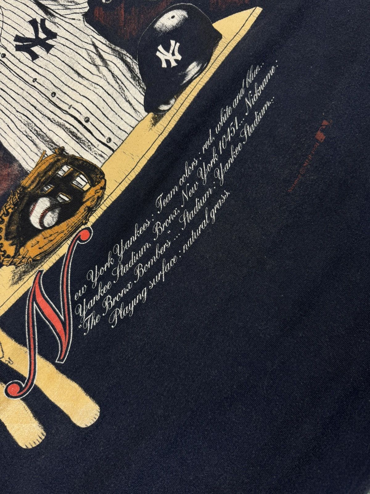 Vintage Vintage 1991 MLB Nutmeg New York Yankees graphic tee USA 90s Size US XL / EU 56 / 4 - 8 Thumbnail