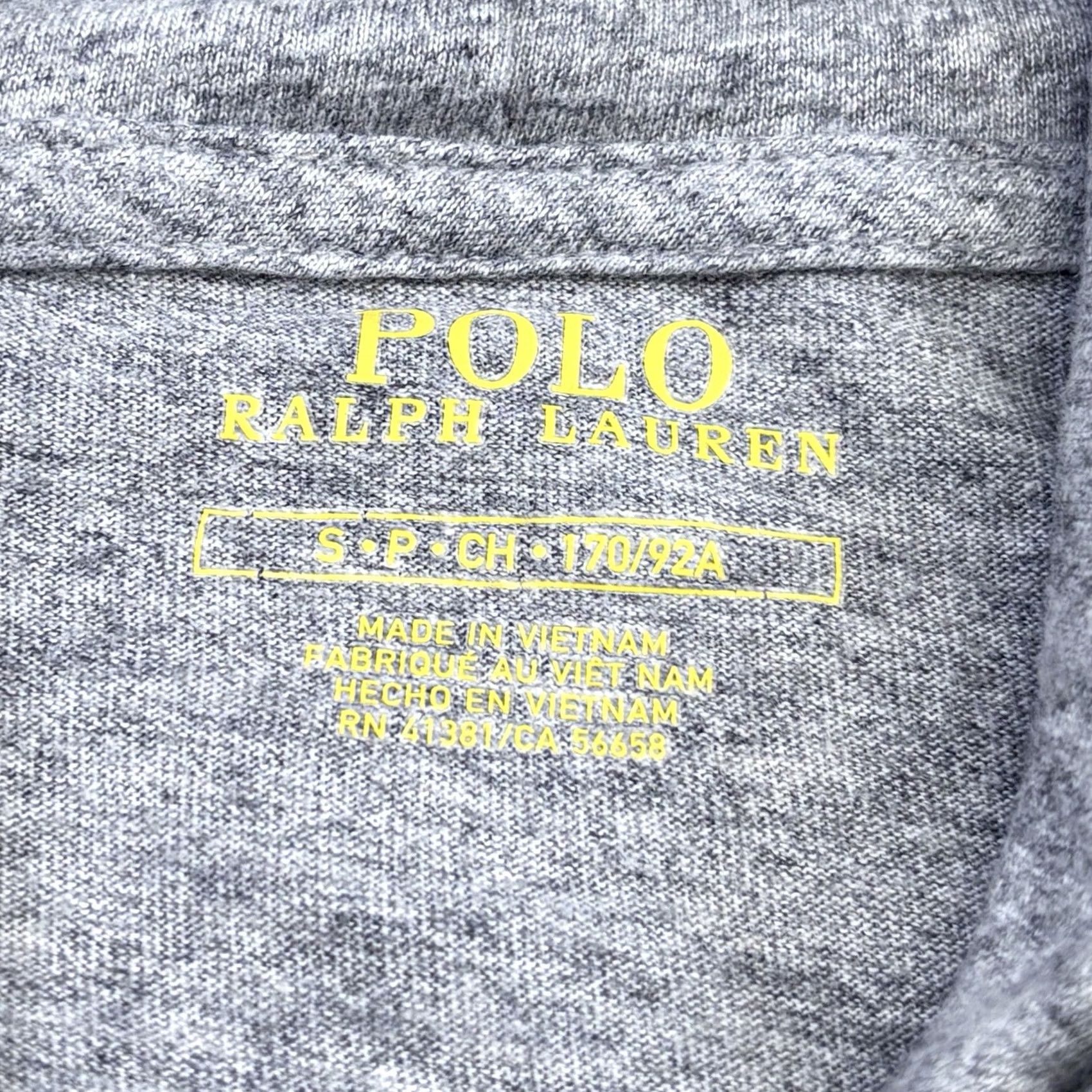 Polo Ralph Lauren VINTAGE: No Polo Ralph Lauren Jersey Hooded T-Shirt S Heather Grey Long Sleeve Mens Shirt Boys? Size US S / EU 44-46 / 1 - 5 Thumbnail
