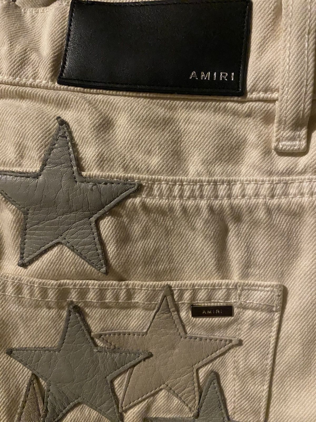 Amiri Chemist Leather Star Patch Double Knee Carpenter Pants Size US 32 / EU 48 - 8 Thumbnail