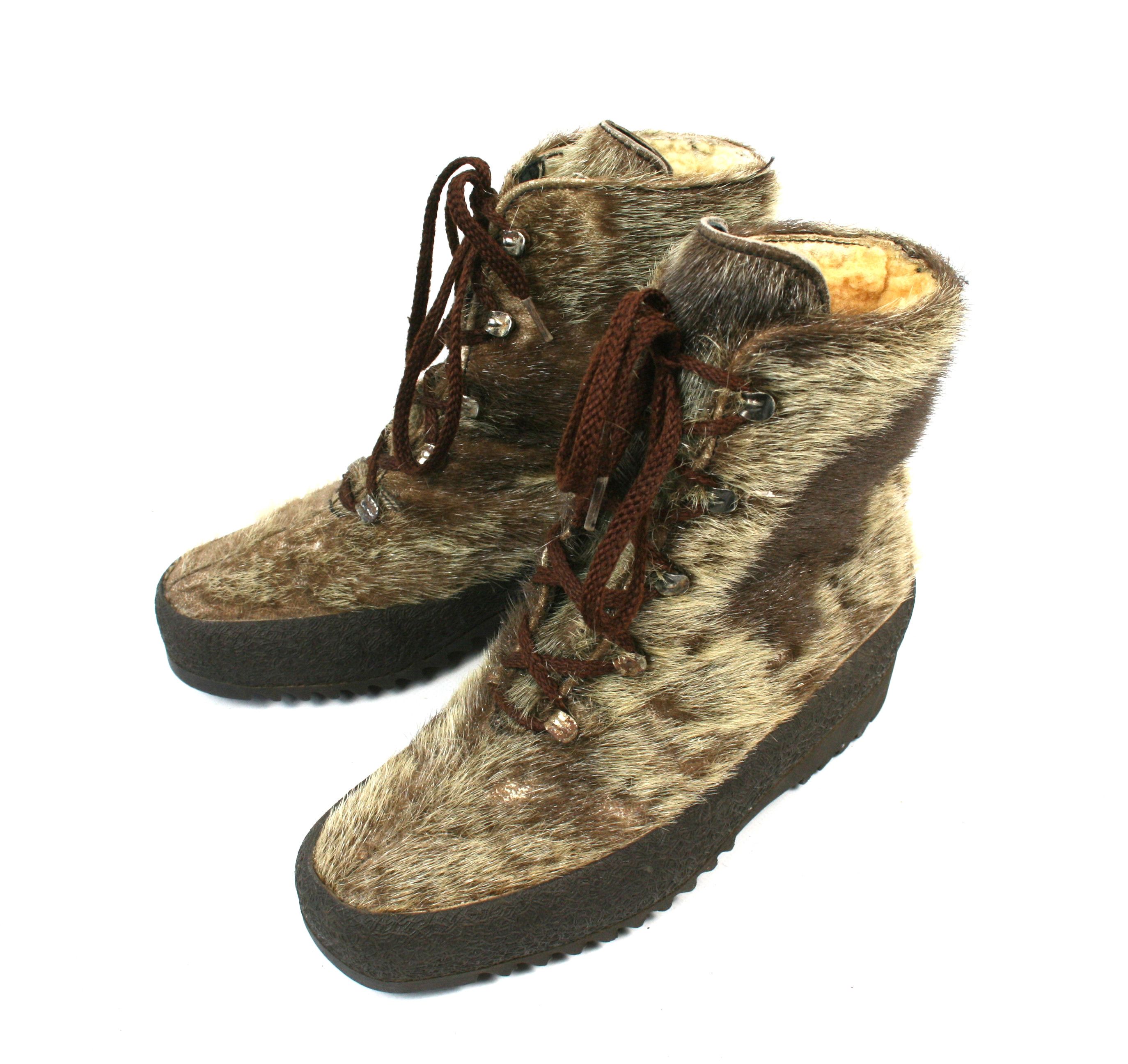 Paraboot 90S Pichette Hair Snow Boots Vintage Size US 8 / IT 38 - 2 Thumbnail