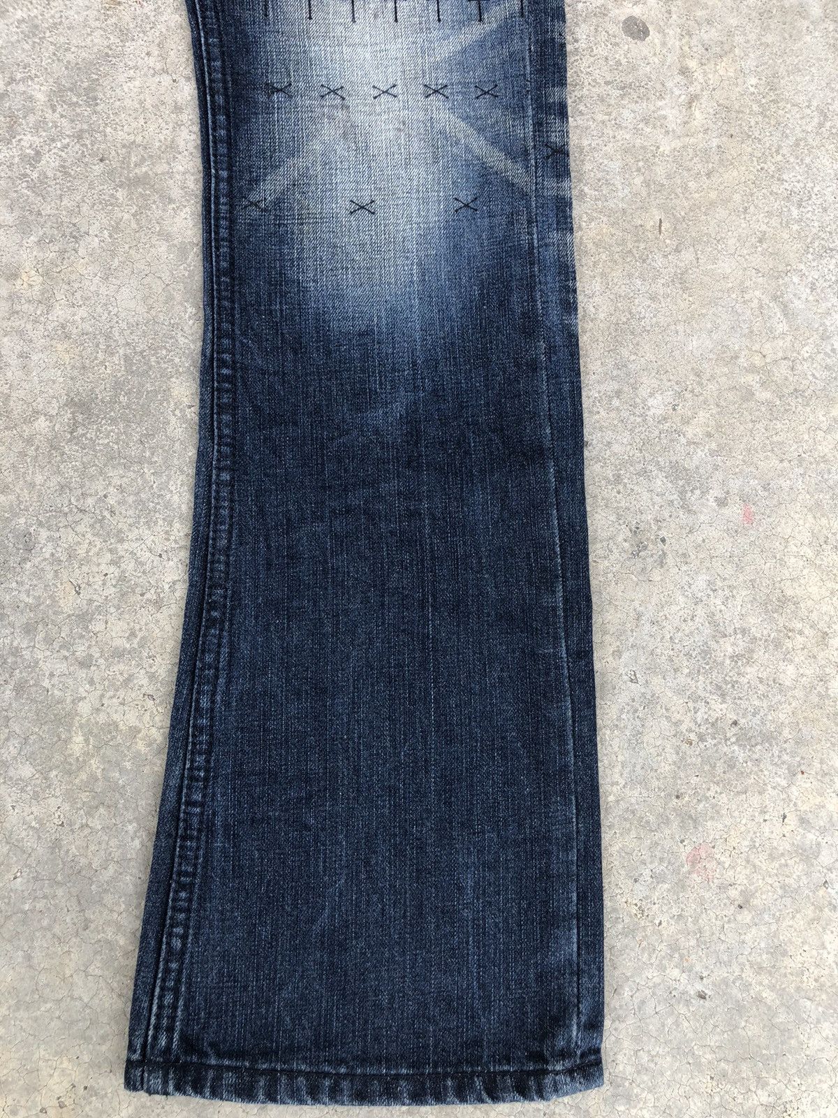 If Six Was Nine Flared Jeans Urban Craft Distressed Jeanss Size US 33 - 7 Thumbnail