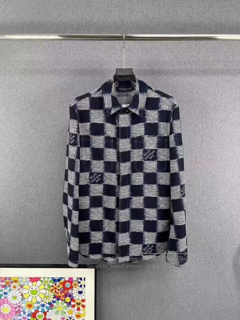 Louis Vuitton Louis Vuitton New dark blue checkerboard woven shirt jacke Size US XS / EU 42 / 0 - 1 Thumbnail
