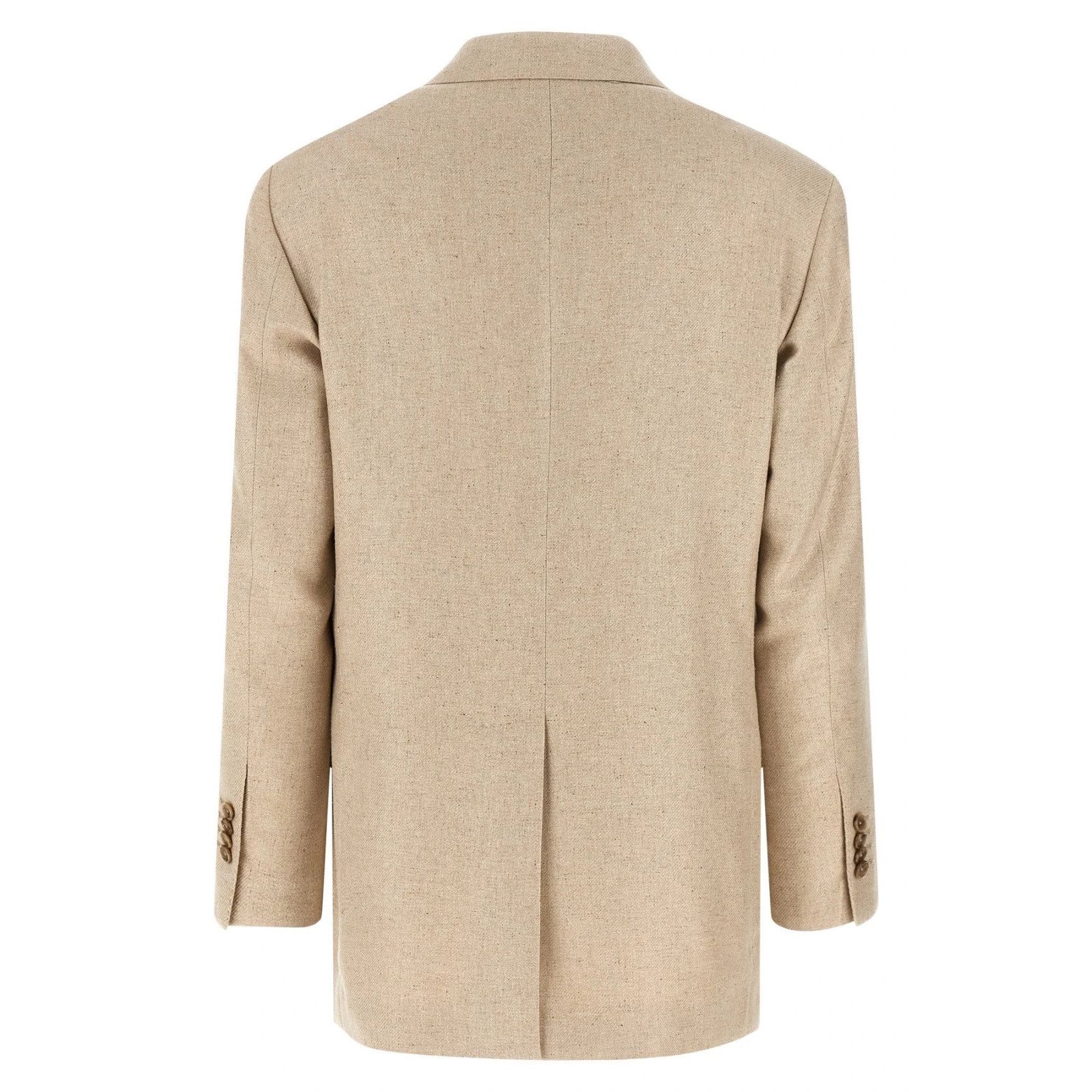 Tagliatore TAGLIATORE Cecily Beige Silk Blazer Jacket New & Authentic ( Size S / US 4 / IT 40 - 5 Thumbnail