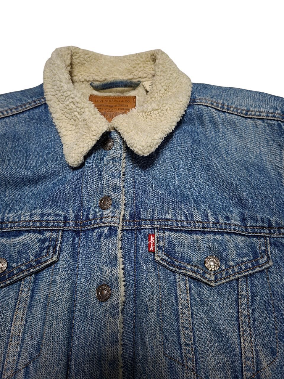 Levi's LEVIS LADY`S DENIM SHERPA JACKET Size M / US 6-8 / IT 42-44 - 2 Thumbnail