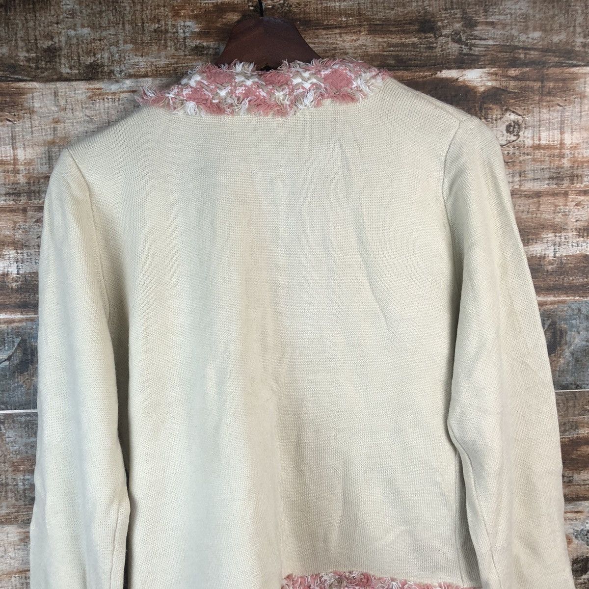 Homespun Knitwear × Japanese Brand DL Givors Pink Cardigan Knitwear #C682 Size M / US 6-8 / IT 42-44 - 13 Thumbnail