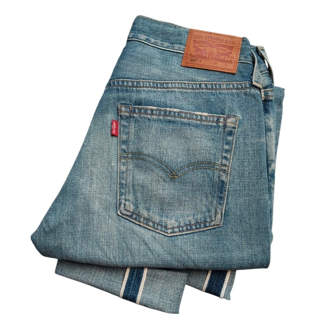 Levi's Levis 501 tapered paint splatter selvedge jeans Size US 28 / EU 44 - 4 Thumbnail