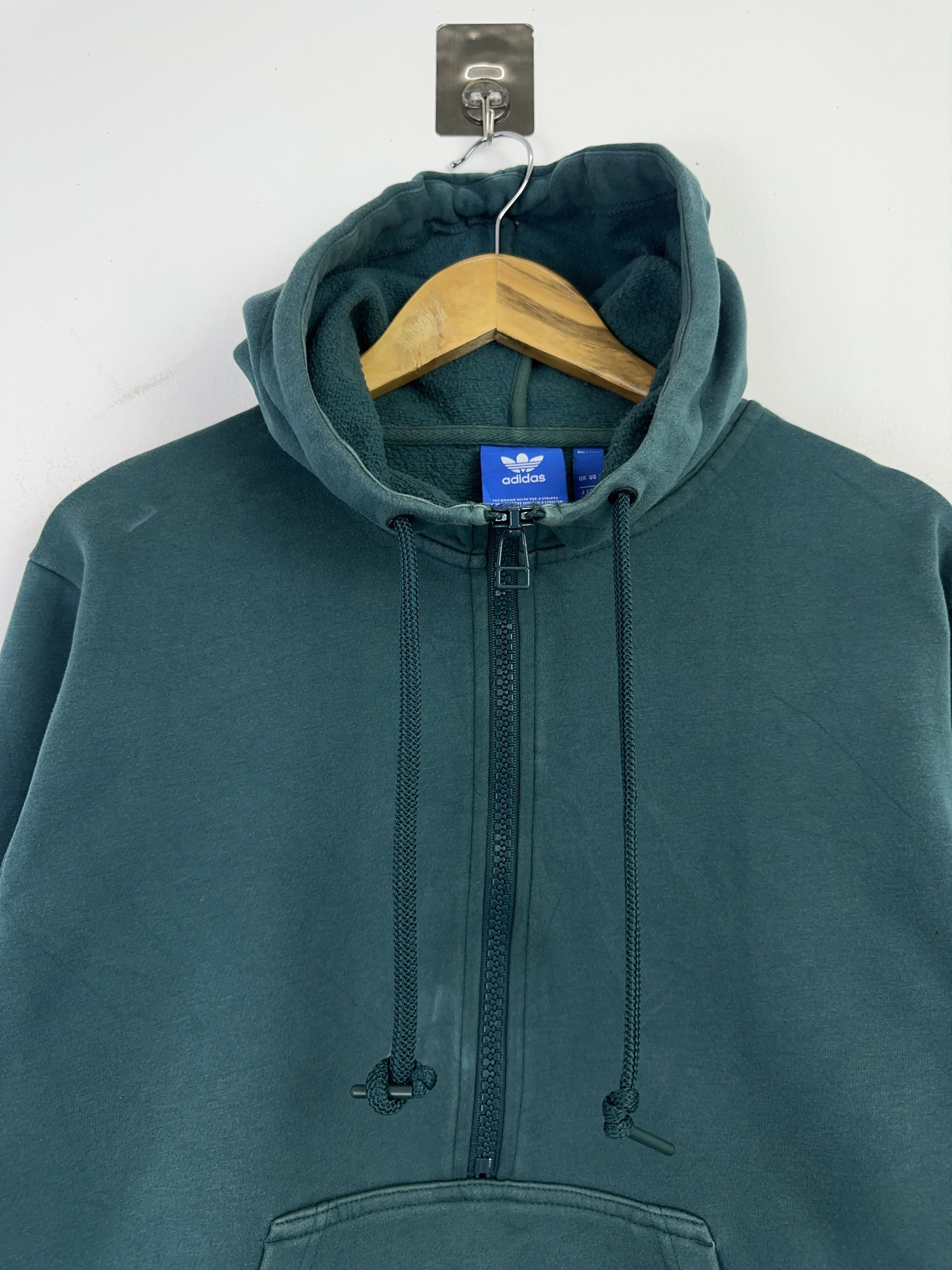 Adidas Adidas EQT Scallop Half-Zip Teal Hoodie Size L BP0012 Size US L / EU 52-54 / 3 - 2 Thumbnail
