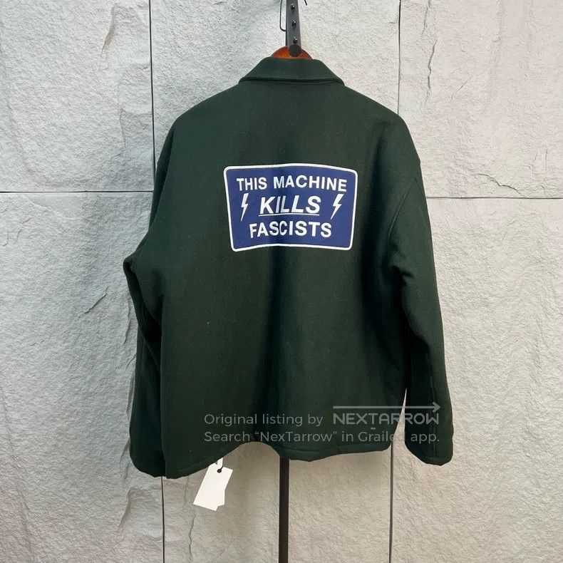 Neighborhood Neighborhood Green Embroidered Wool Jacket Size US XL / EU 56 / 4 - 2 Thumbnail