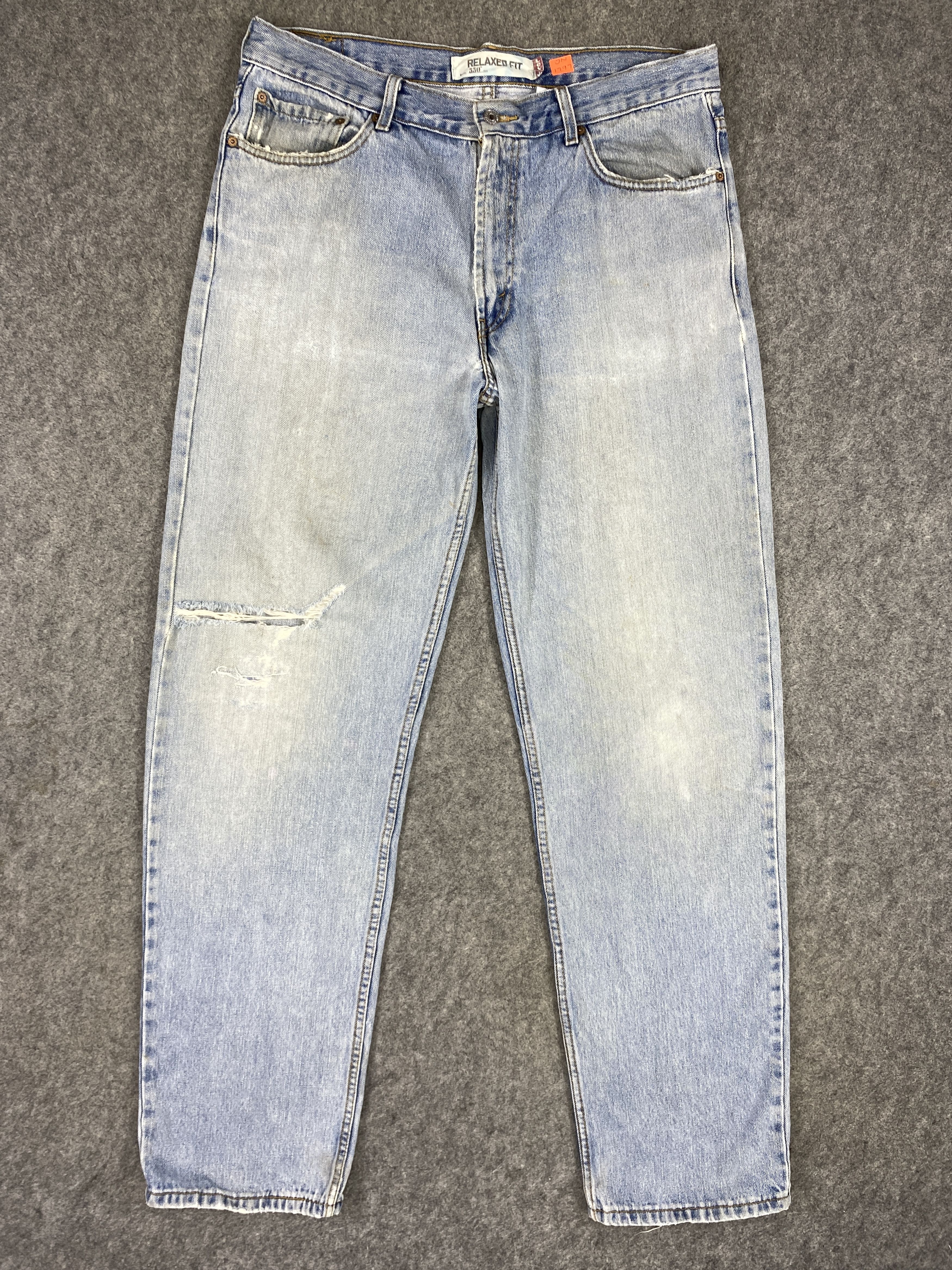 Levi's Light Blue Wash Vintage Levi's 550 36x35 Denim -JN1797 Size US 36 / EU 52 - 1 Thumbnail