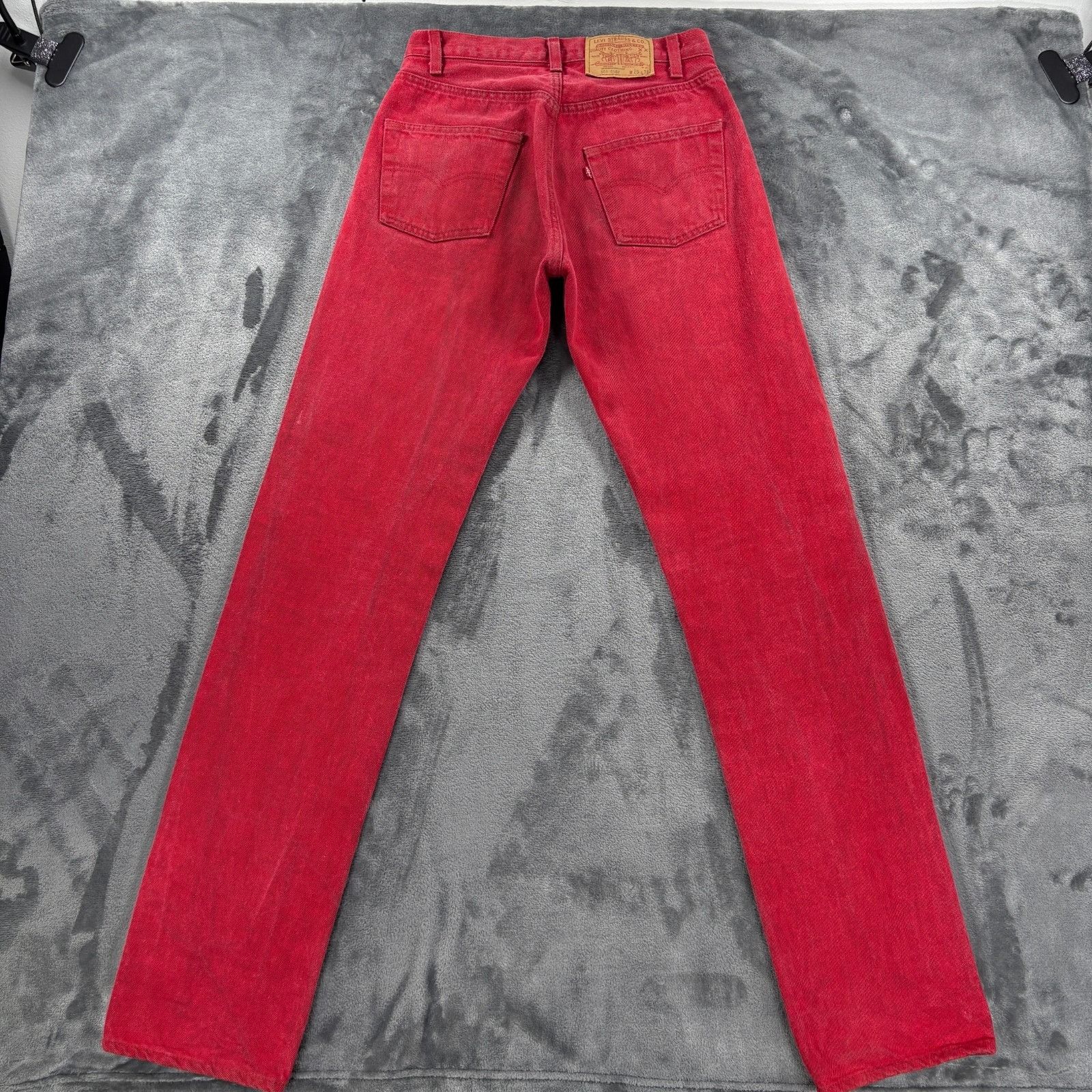 Levi's 1983 Vintage Levi’s 501 Distressed Selvedge Red USA Made Den Size US 28 / EU 44 - 2 Thumbnail