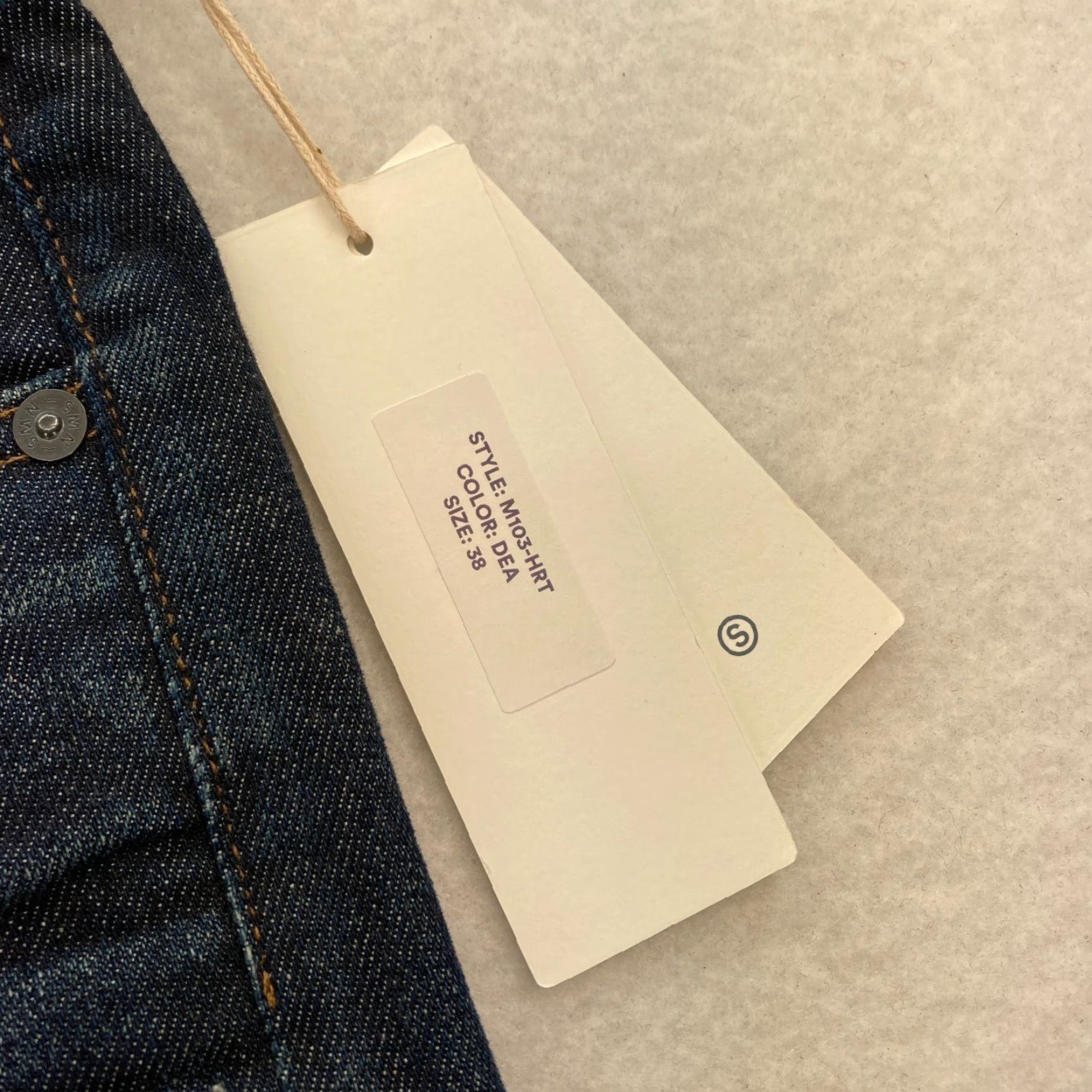 Hunter S.M.N Denim Jeans Mens 38x34 The Hunter Slim Dark Blue USA NWT Size US 38 / EU 54 - 5 Thumbnail