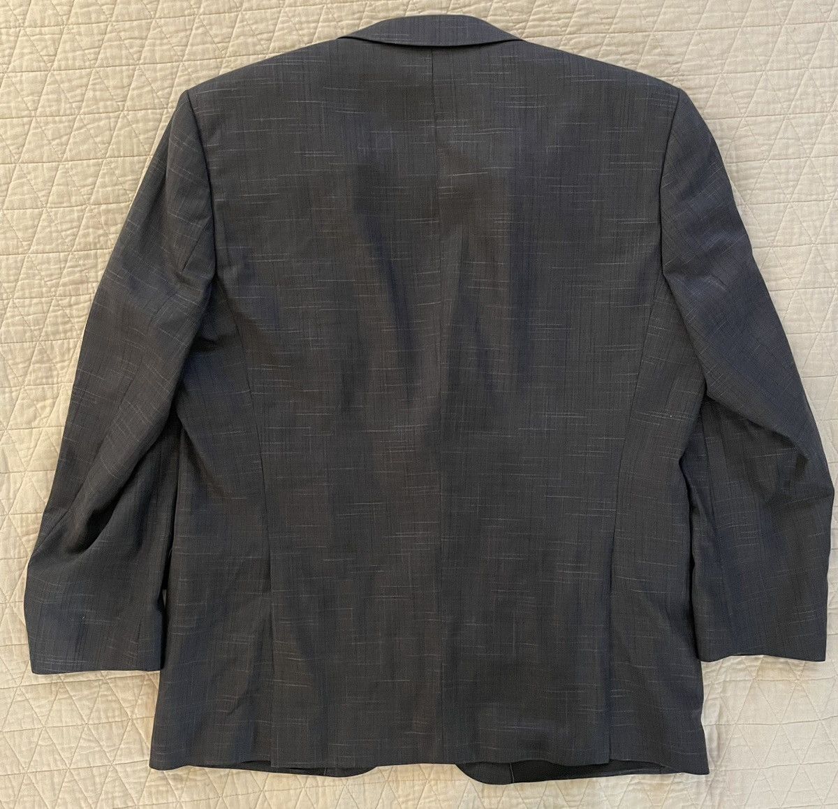 Hugo Boss Huge3/Genius2 Wool and Silk Finely Textured Fleck Suit Size 46R - 7 Thumbnail