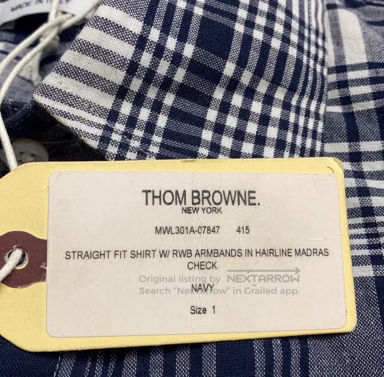 Thom Browne Thom Browne Blue plaid shirt Size US S / EU 44-46 / 1 - 7 Thumbnail
