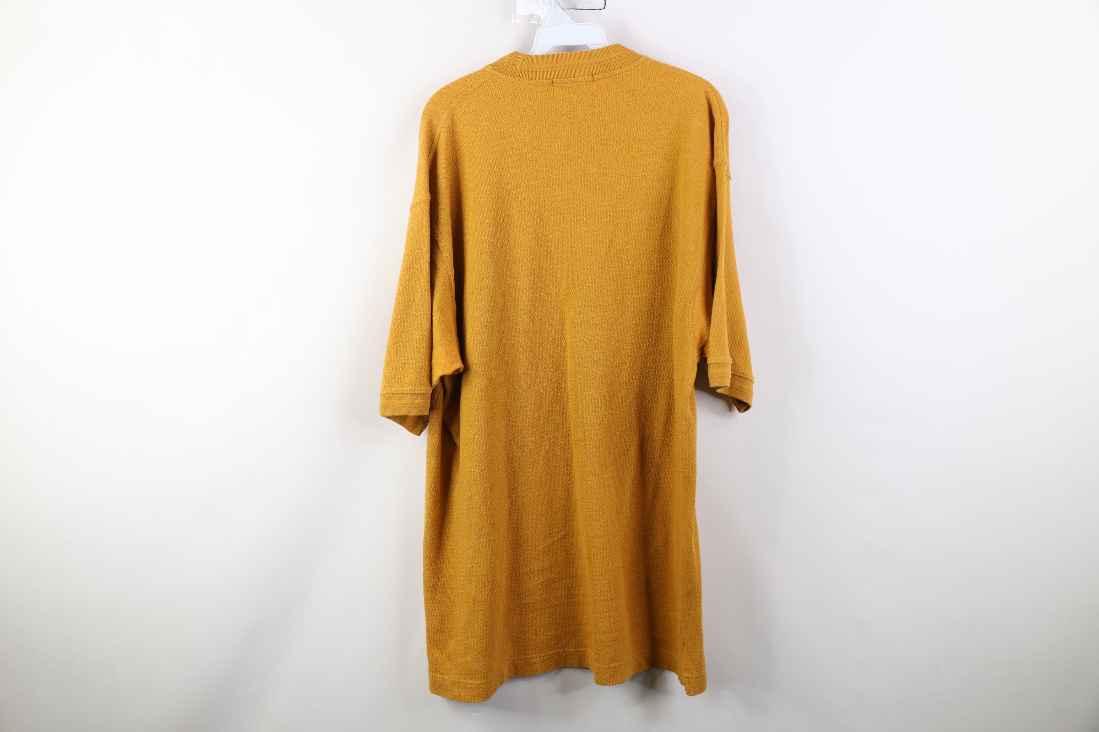 Vintage Vintage 90s Streetwear Thermal Knit Pigment Dye T-Shirt Size US XL / EU 56 / 4 - 9 Thumbnail
