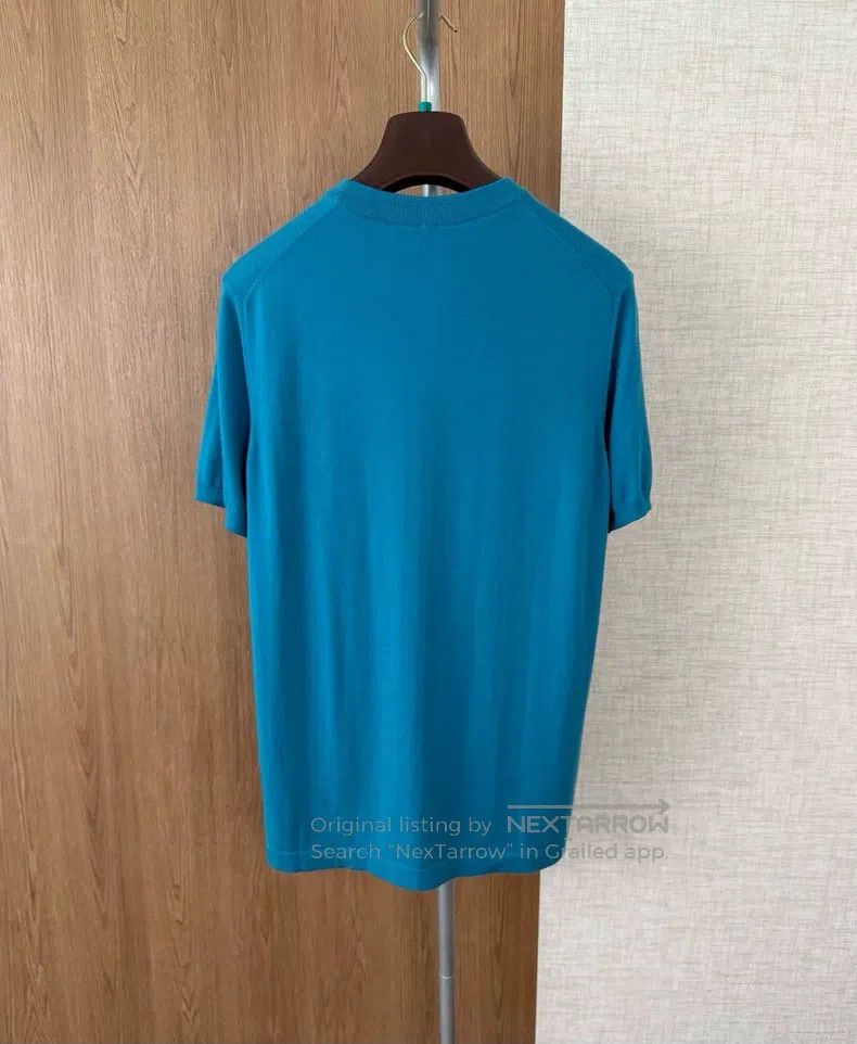 Loro Piana LORO PIANA Round Neck Short Sleeve Knit Size US M / EU 48-50 / 2 - 7 Thumbnail