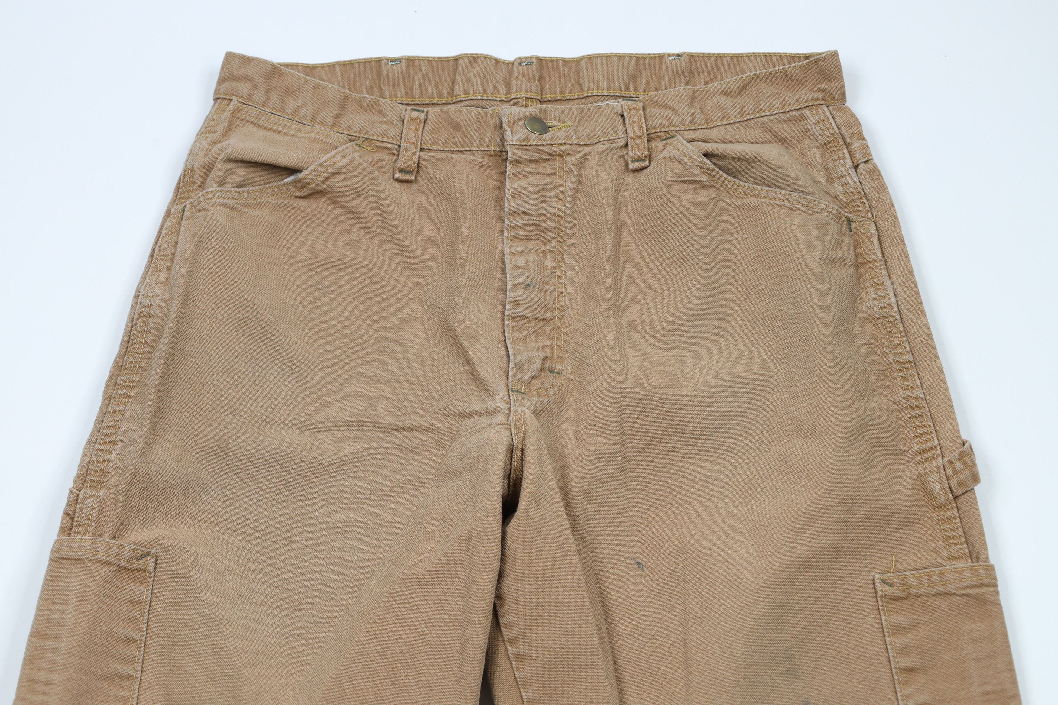 Vintage Bulwark FR Fire Flame Resistant Wide Leg Dungaree Pants Size US 36 / EU 52 - 2 Thumbnail