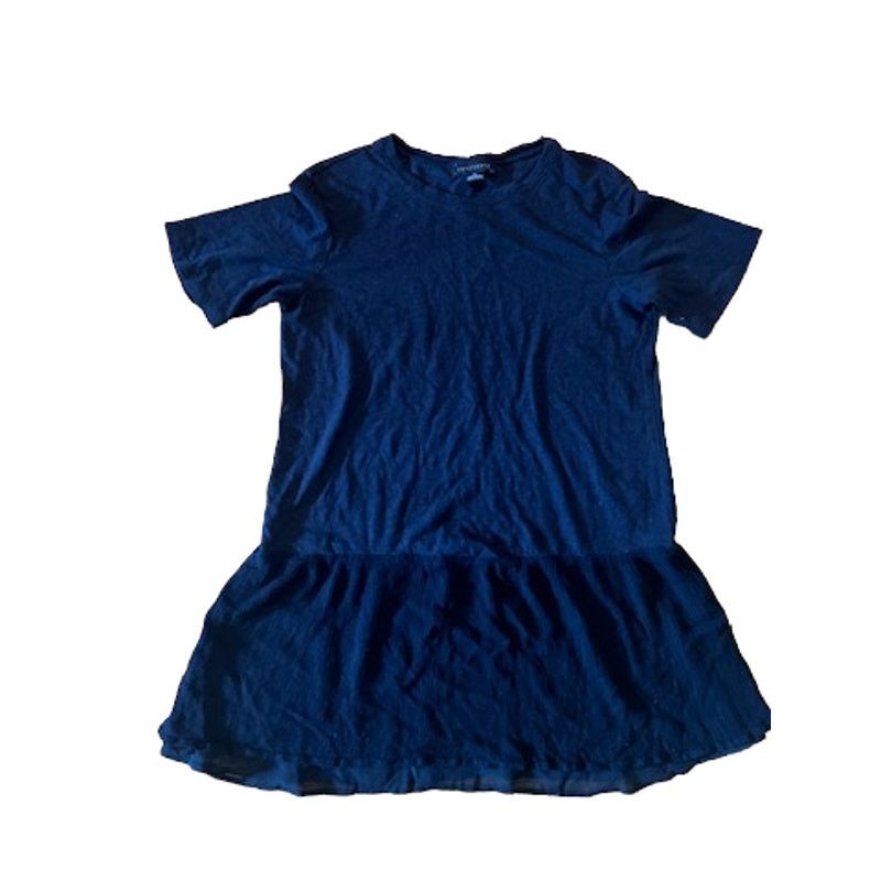 Sanctuary Sanctuary Short Sleeve Mini Dress Peplum Hem Navy Medium Size M / US 6-8 / IT 42-44 - 2 Thumbnail