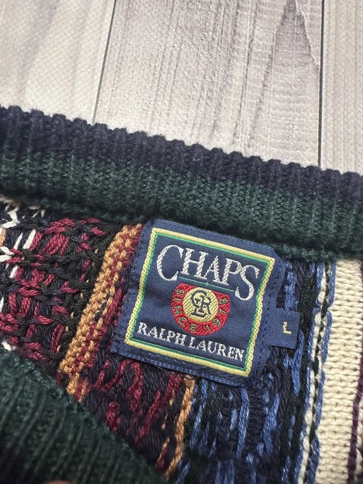 Chaps Ralph Lauren Vintage Sweater Chaps Ralph Lauren Coogi rare knitted Size US L / EU 52-54 / 3 - 5 Thumbnail