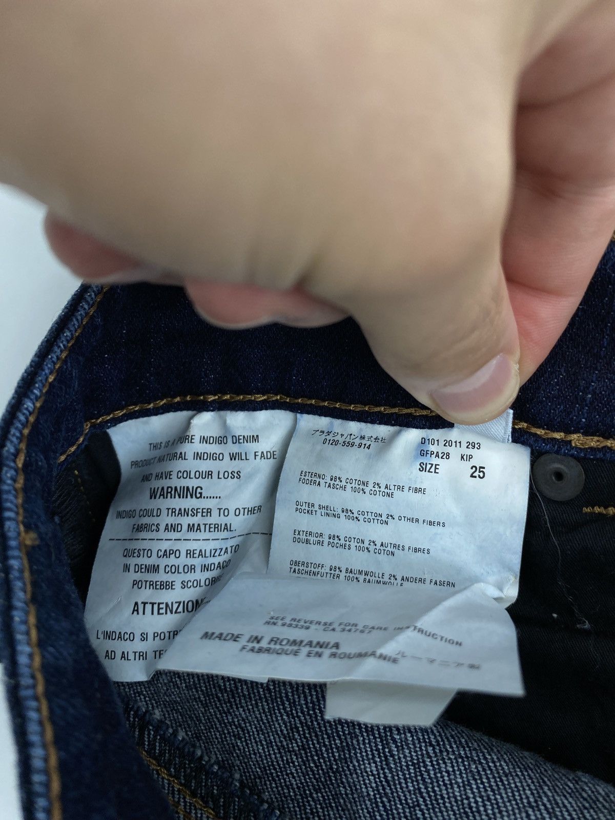 Prada Y2K Prada Women Jeans Contour Fit Rare Retro Hype Size 25" / US 0 / IT 36 - 10 Thumbnail