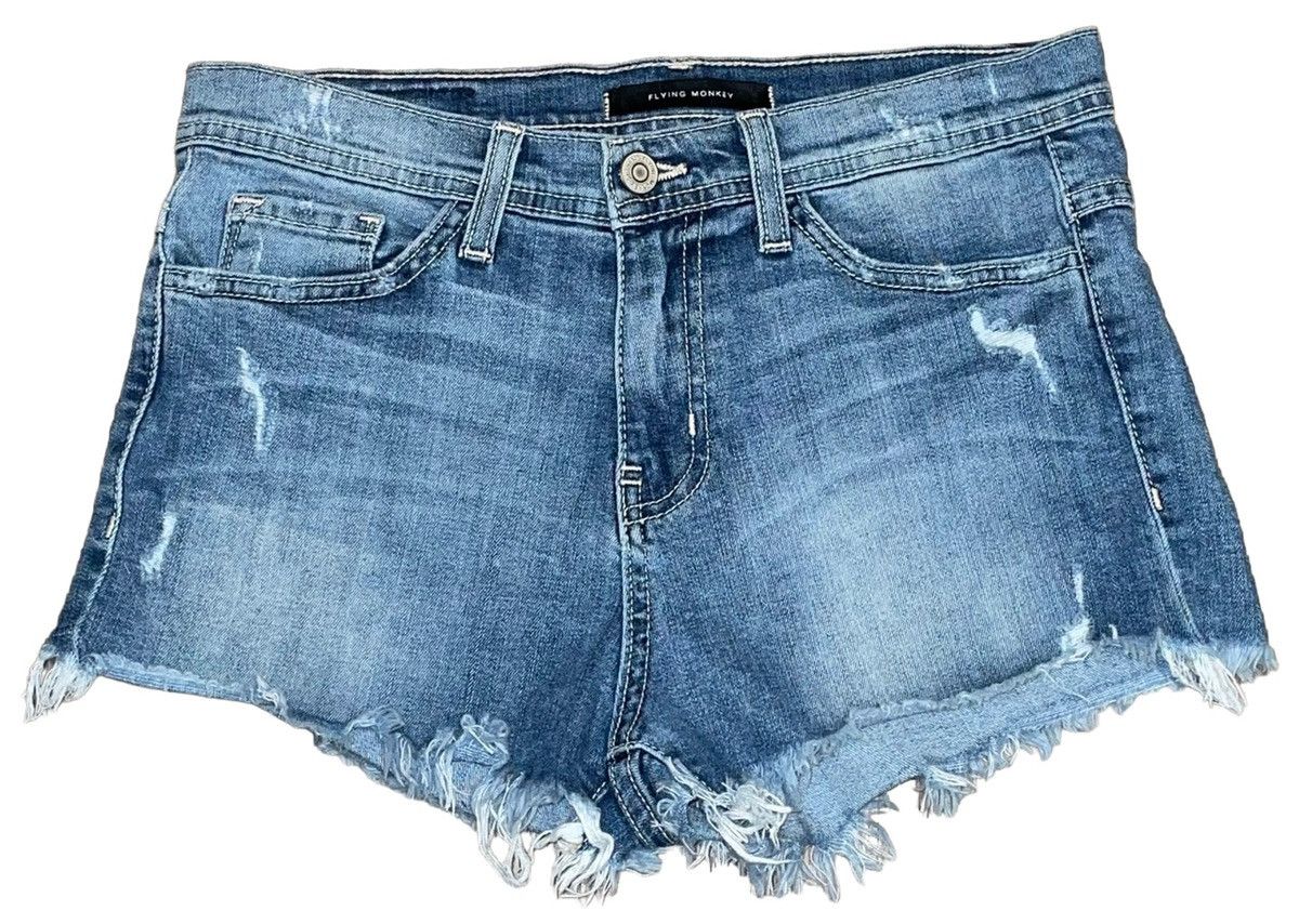 Other Flying Monkey Denim Cutoff Shorts Size 27" / US 4 / IT 40 - 1 Thumbnail