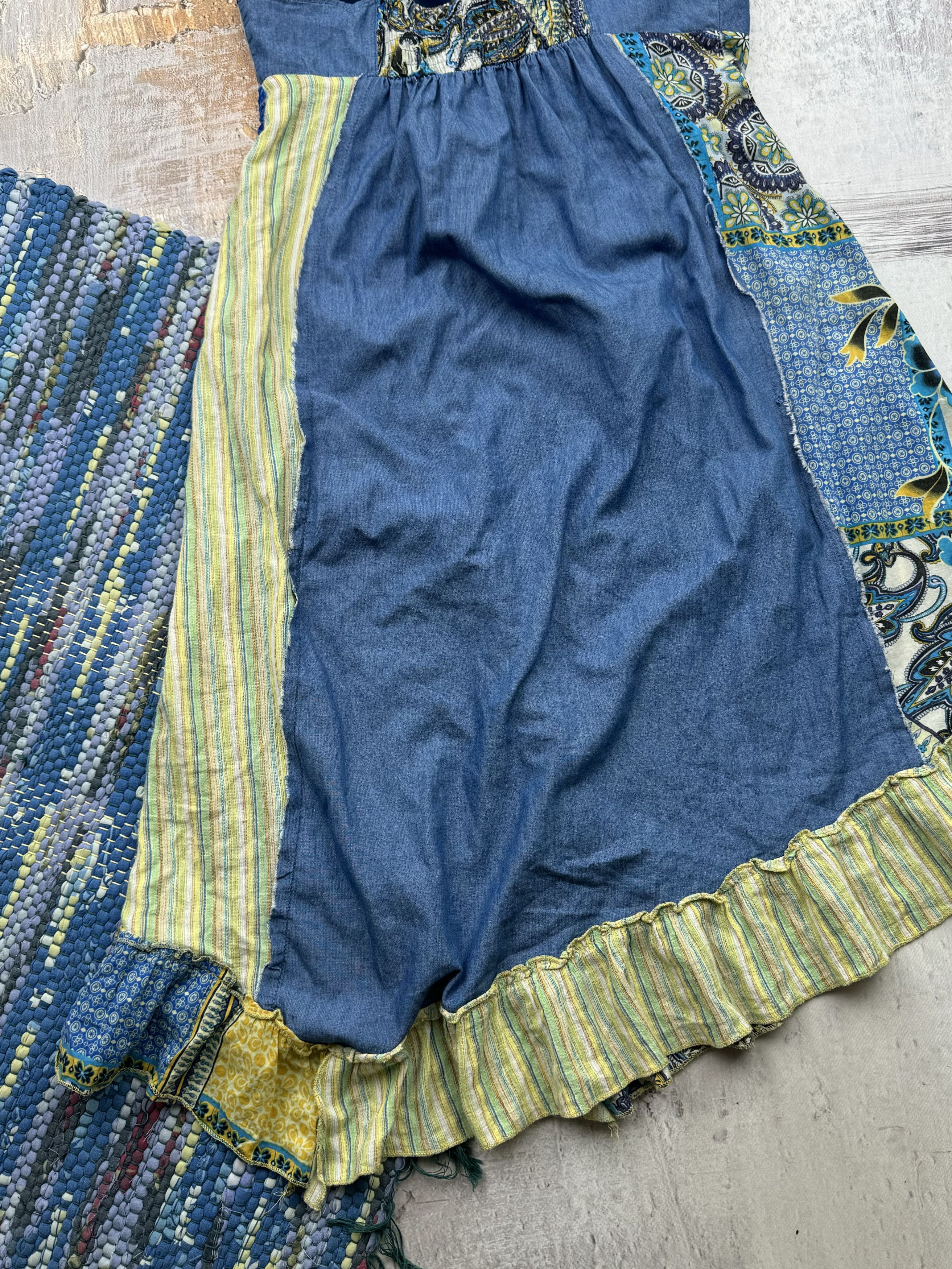 Japanese Brand Vintage Asymmetry Flared Dress A273(22) Size M / US 6-8 / IT 42-44 - 7 Thumbnail