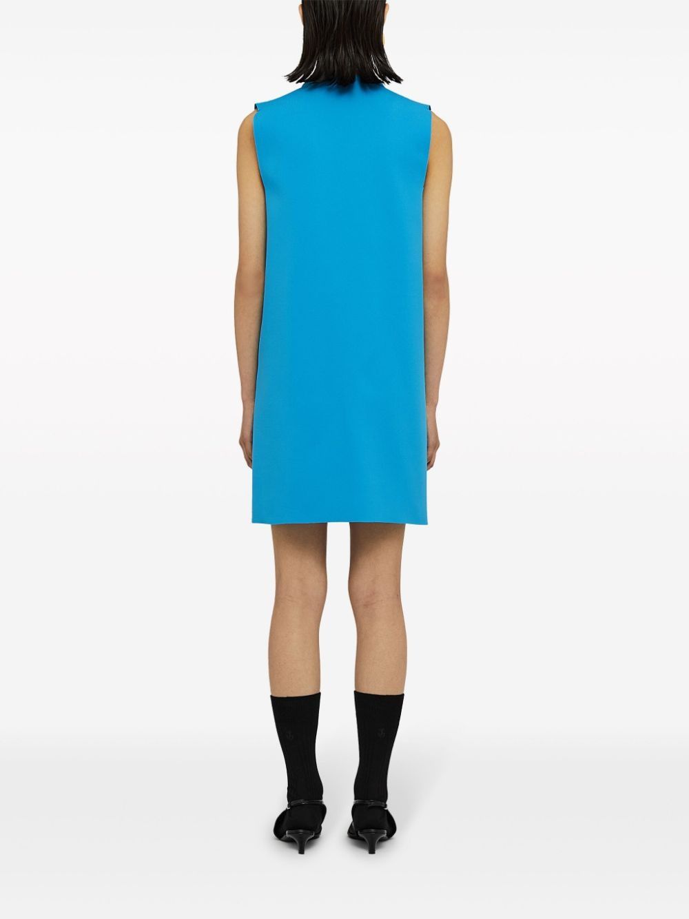 Jil Sander o1w1db10825 Sleeveless Mini Dress in Blue Size L / US 10 / IT 46 - 3 Thumbnail