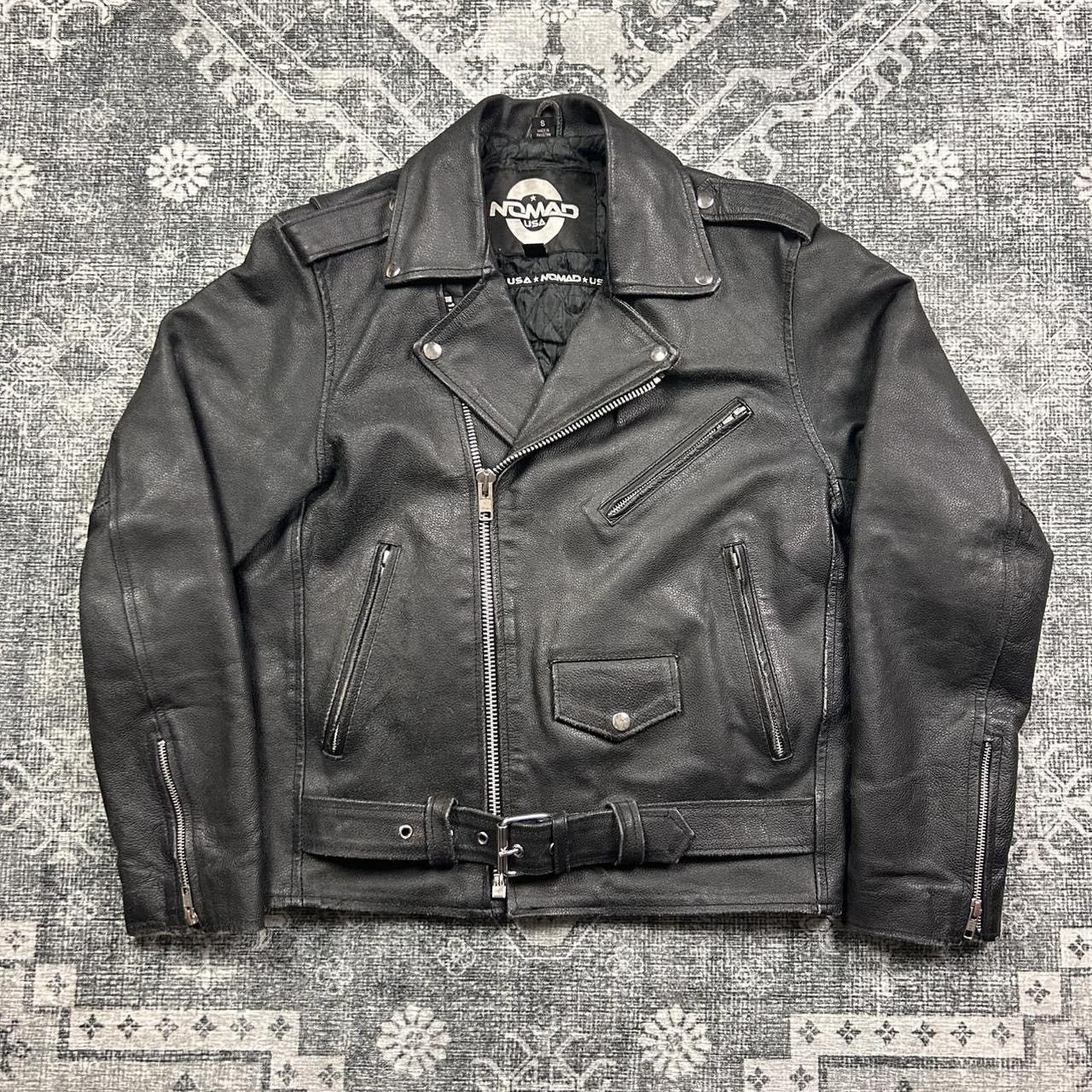 Nomad Nomad Small Black leather biker jacket Size US S / EU 44-46 / 1 - 1 Thumbnail