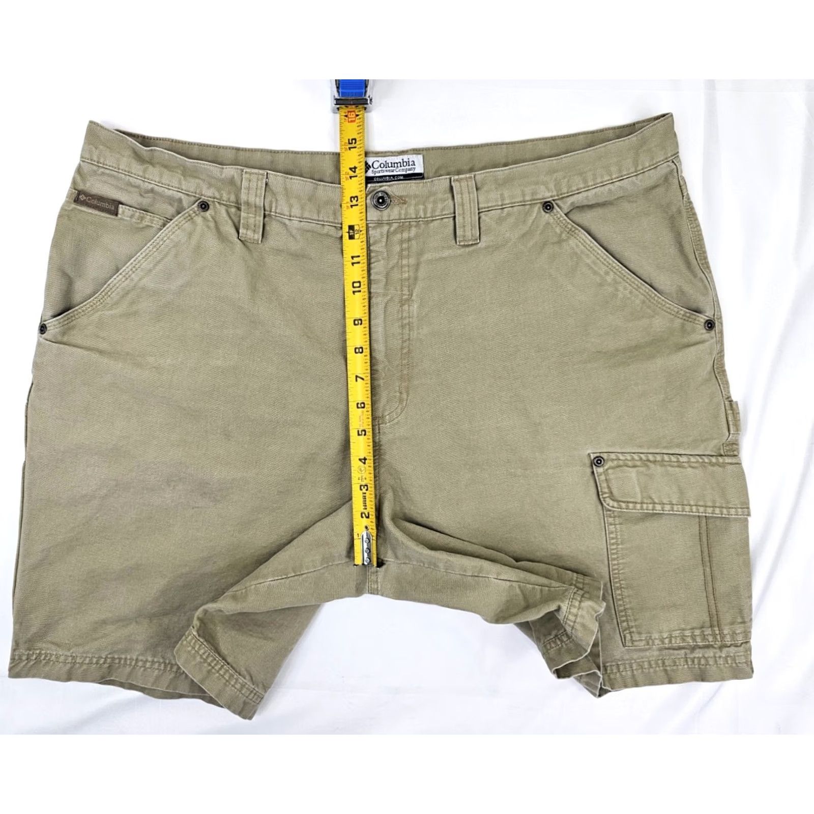 Vintage Columbia Shorts Men 42 Cargo Outdoor Hiking Beige Twill Cargo Pocket Pockets Casual, Travel, Workwear Mens 42 Beige Size US 42 / EU 58 - 4 Thumbnail