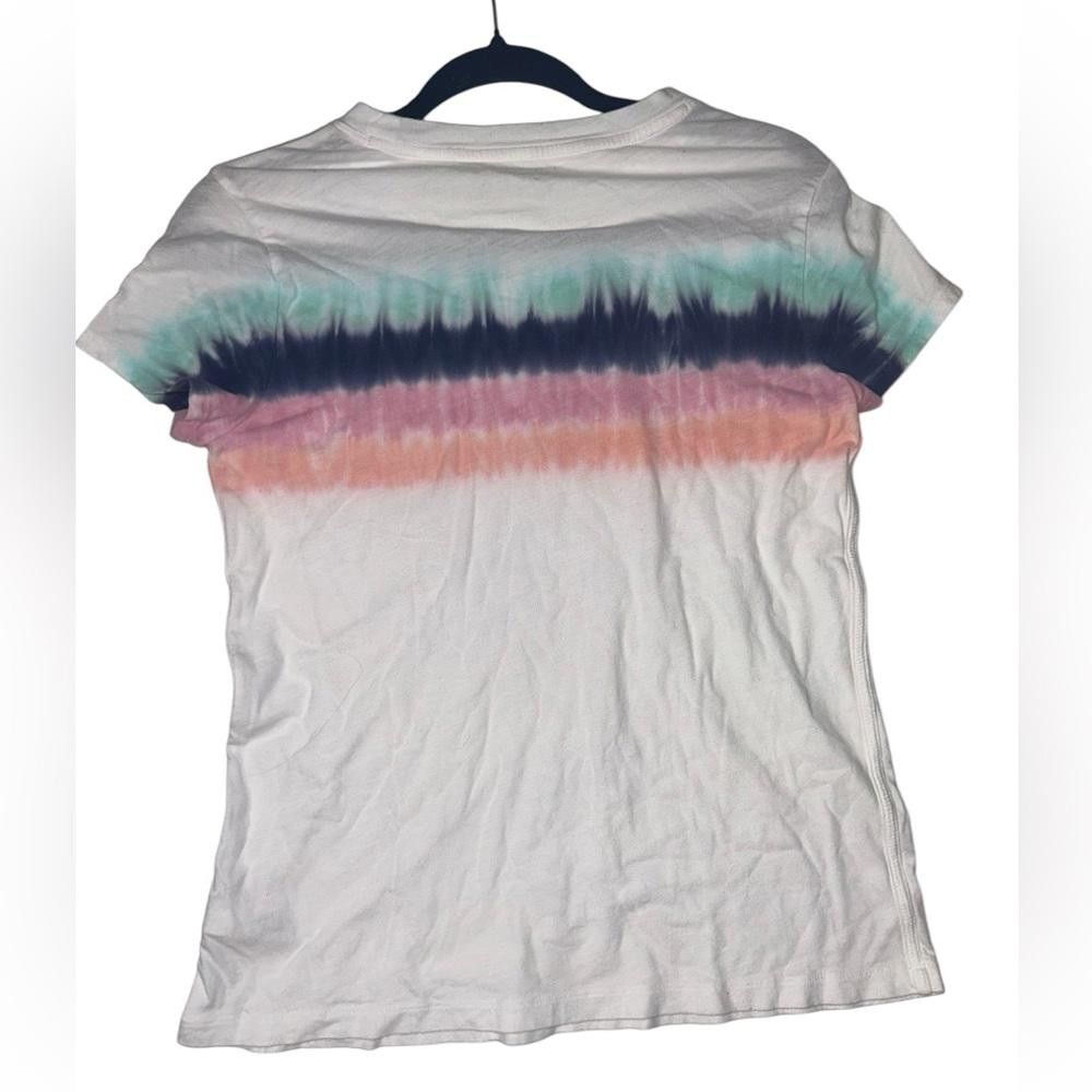 Designer Athleta l Organic Daily Tie Dye Stripe Tee Small Size S / US 4 / IT 40 - 3 Thumbnail