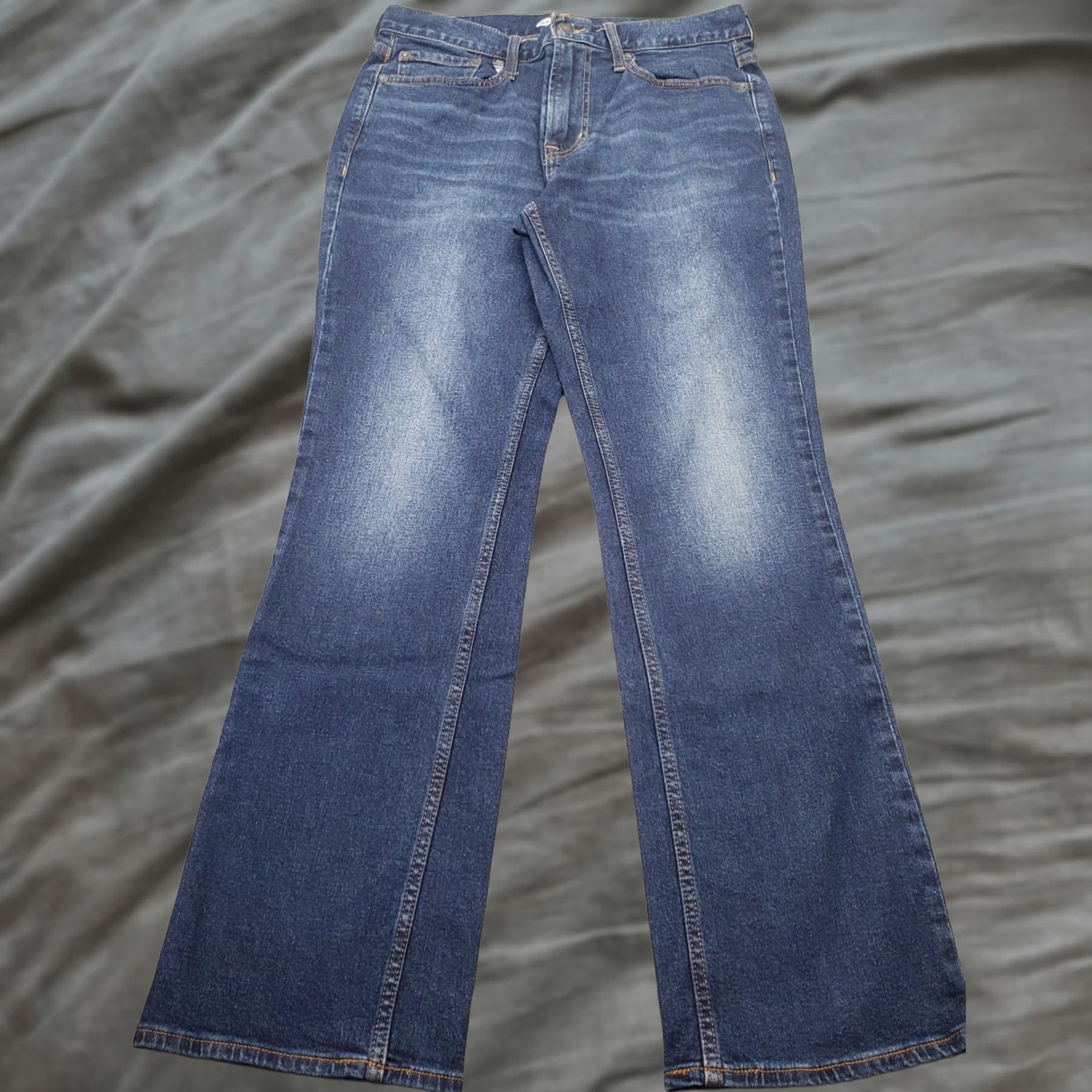 Old Navy Old Navy Jeans Mens Bootcut Blue 31x32 Regular 5-Pocket Denim Mid Rise Stretch Flex Comfortable Wash Medium Size US 31 - 1 Thumbnail