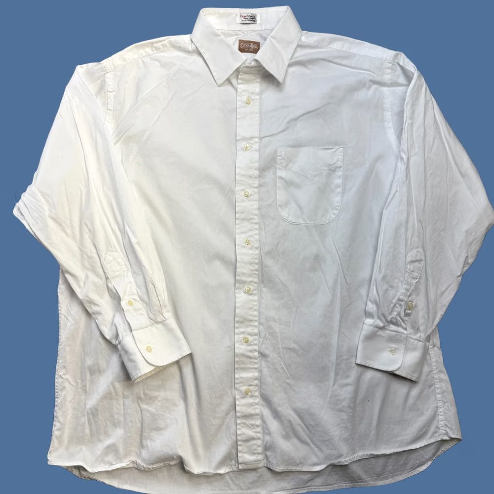 Vintage Gitman Bros Shirt Men 3XL White Pinpoint Cotton Oxford Button Down OCBD USA Made Dress Shirt Mens 3XL White Pinpoint Oxford OCBD Button Down Size US XXL / EU 58 / 5 - 1 Thumbnail