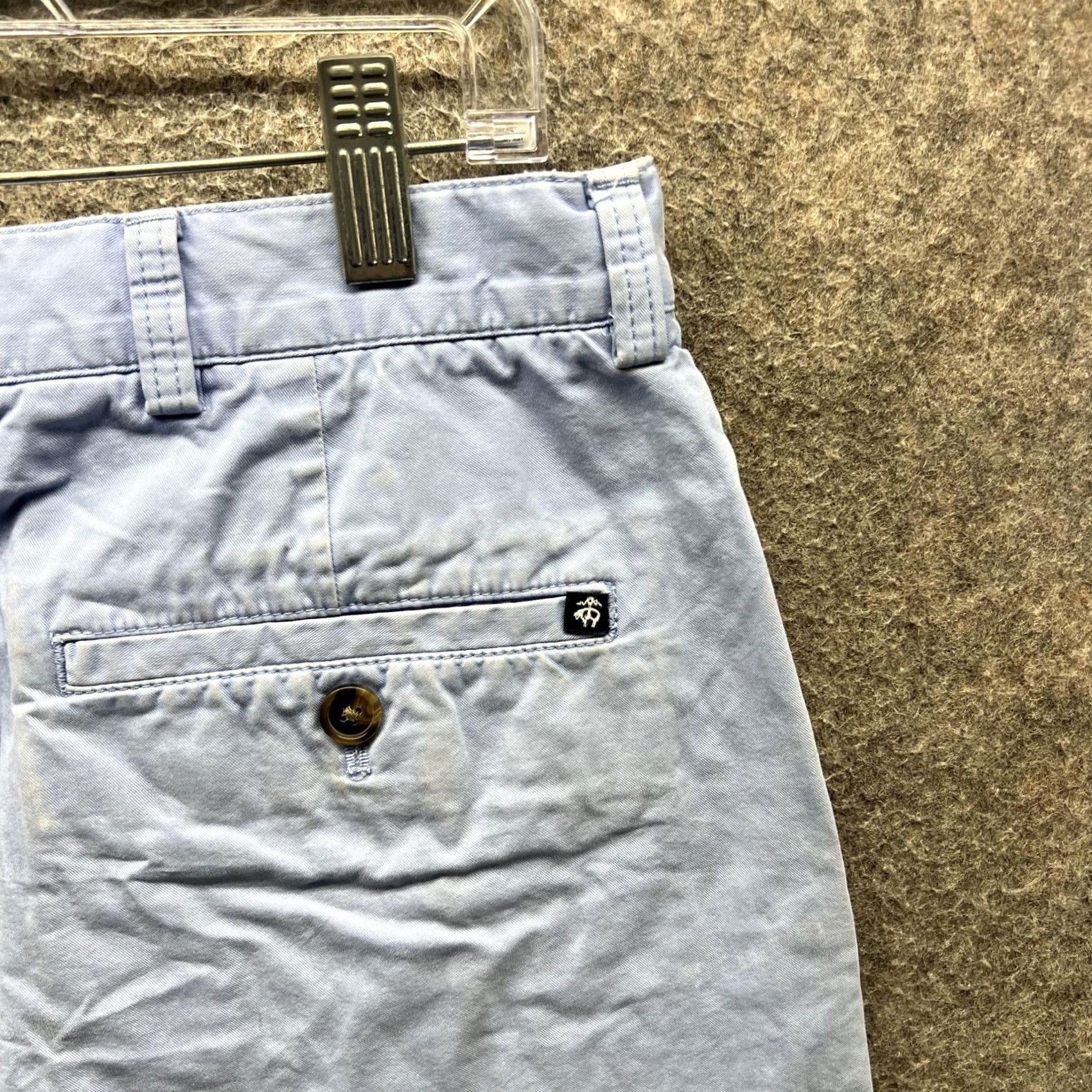 Brooks Brothers Brooks Brothers 346 Shorts Mens 36 Blue Pleated Chino Cotton Casual Summer Size US 36 / EU 52 - 7 Thumbnail