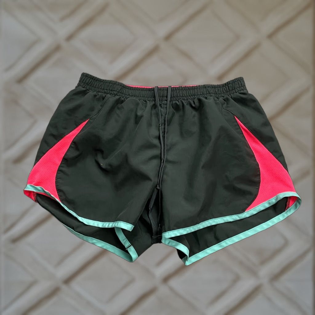 Nike Nike Active Shorts Womens XS Black Blue Orange Elastic Waist Running Gym 24x3 Size 26" / US 2 / IT 38 - 1 Thumbnail