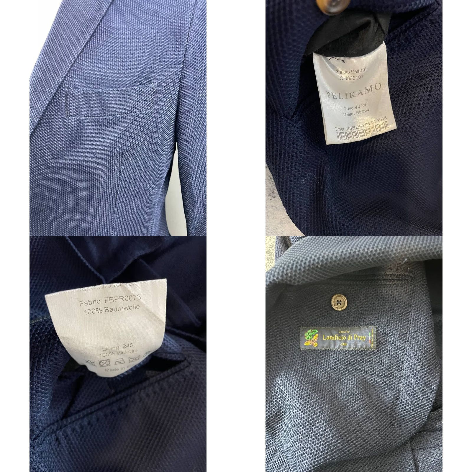 Vintage Pelikamo Jacket Mens Blazer Blue Viscose Long Sleeve Formal Jacket Regular XS? Size US S / EU 44-46 / 1 - 9 Thumbnail