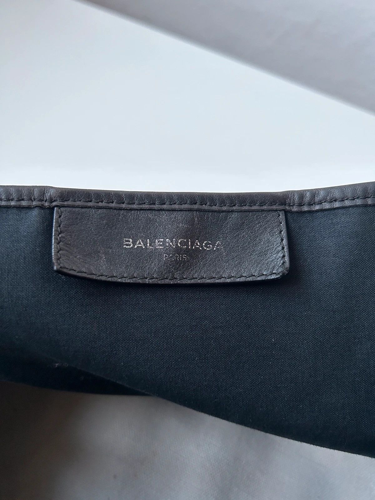 Balenciaga Balenciaga navy cabas logo tote bag small Size ONE SIZE - 19 Thumbnail